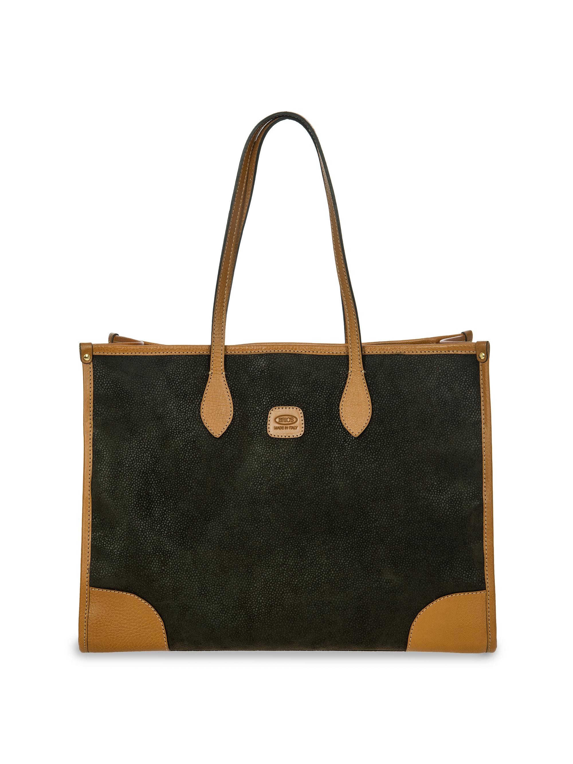 Bric's Men's Life Faux-Suede Tote Bag - Olive