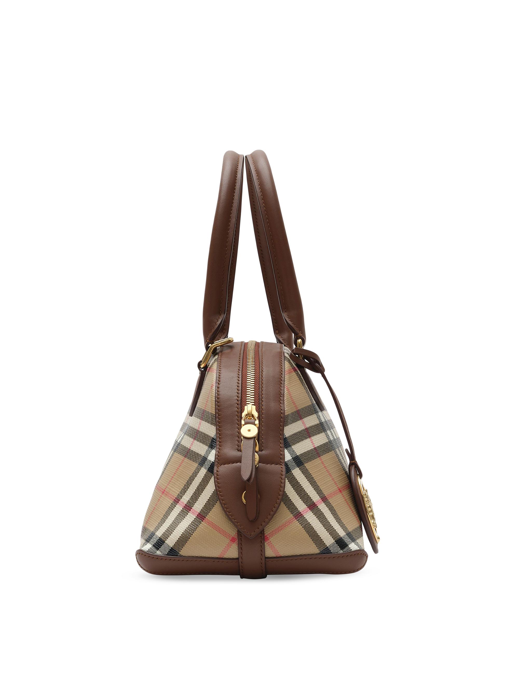 Burberry Women's Primrose  Check Top Handle Bag - Archive Beige | Thumbnail 2