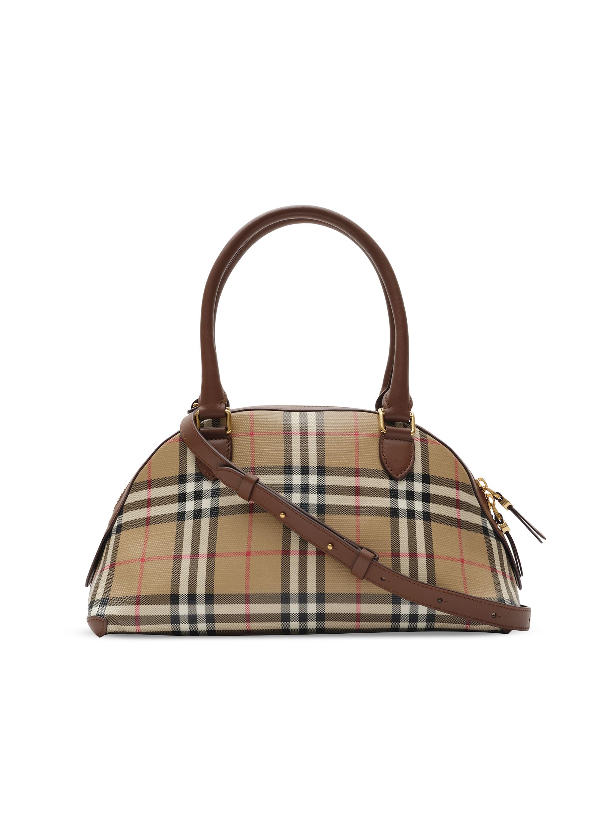 Burberry Women's Primrose  Check Top Handle Bag - Archive Beige | Thumbnail 3