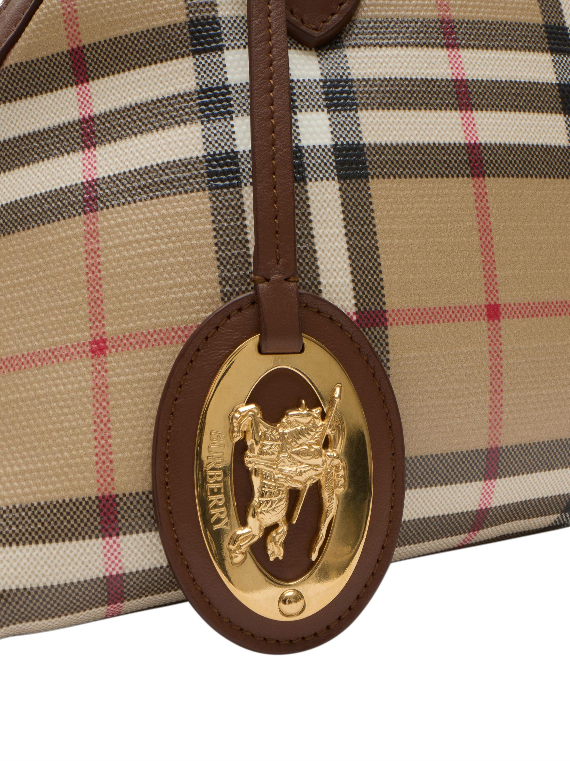 Burberry Women's Primrose  Check Top Handle Bag - Archive Beige | Thumbnail 4