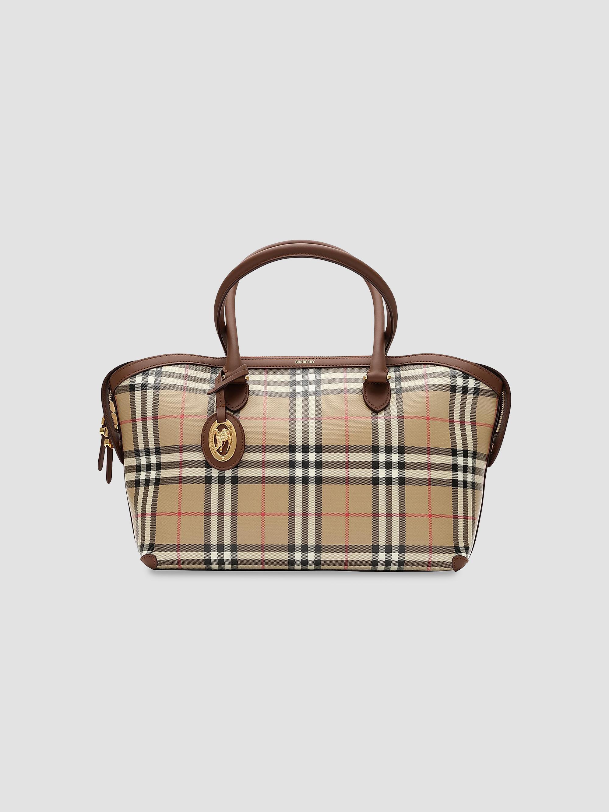 Burberry Women's Check Zipped Tote - Archive Beige | Thumbnail 7