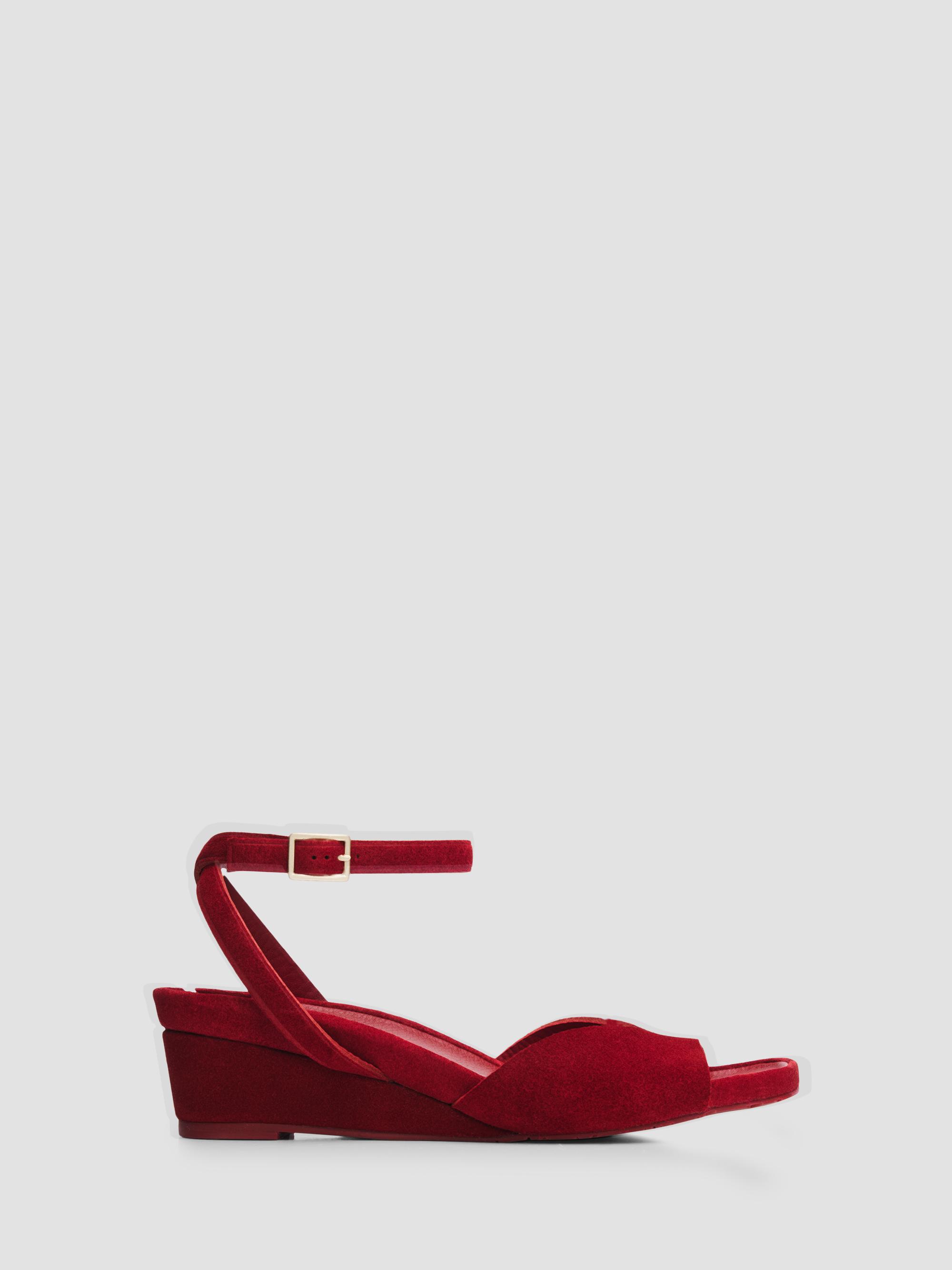 Pedro Garcia Women's Wamika 40MM Suede Sandals - Chili Castoro