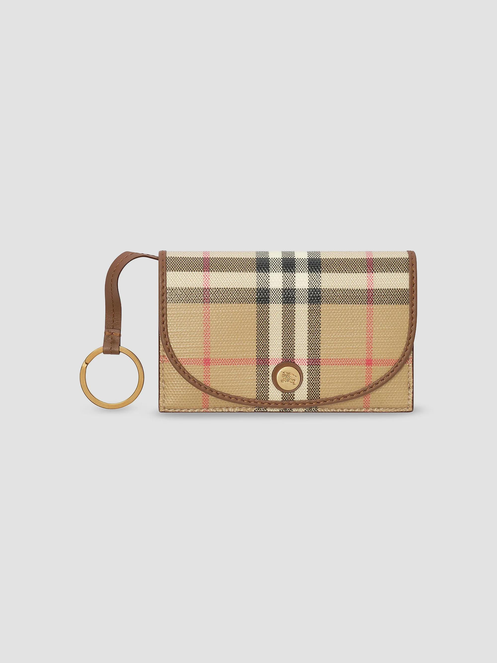 Burberry Check Zip Card Case | Saks Fifth Avenue