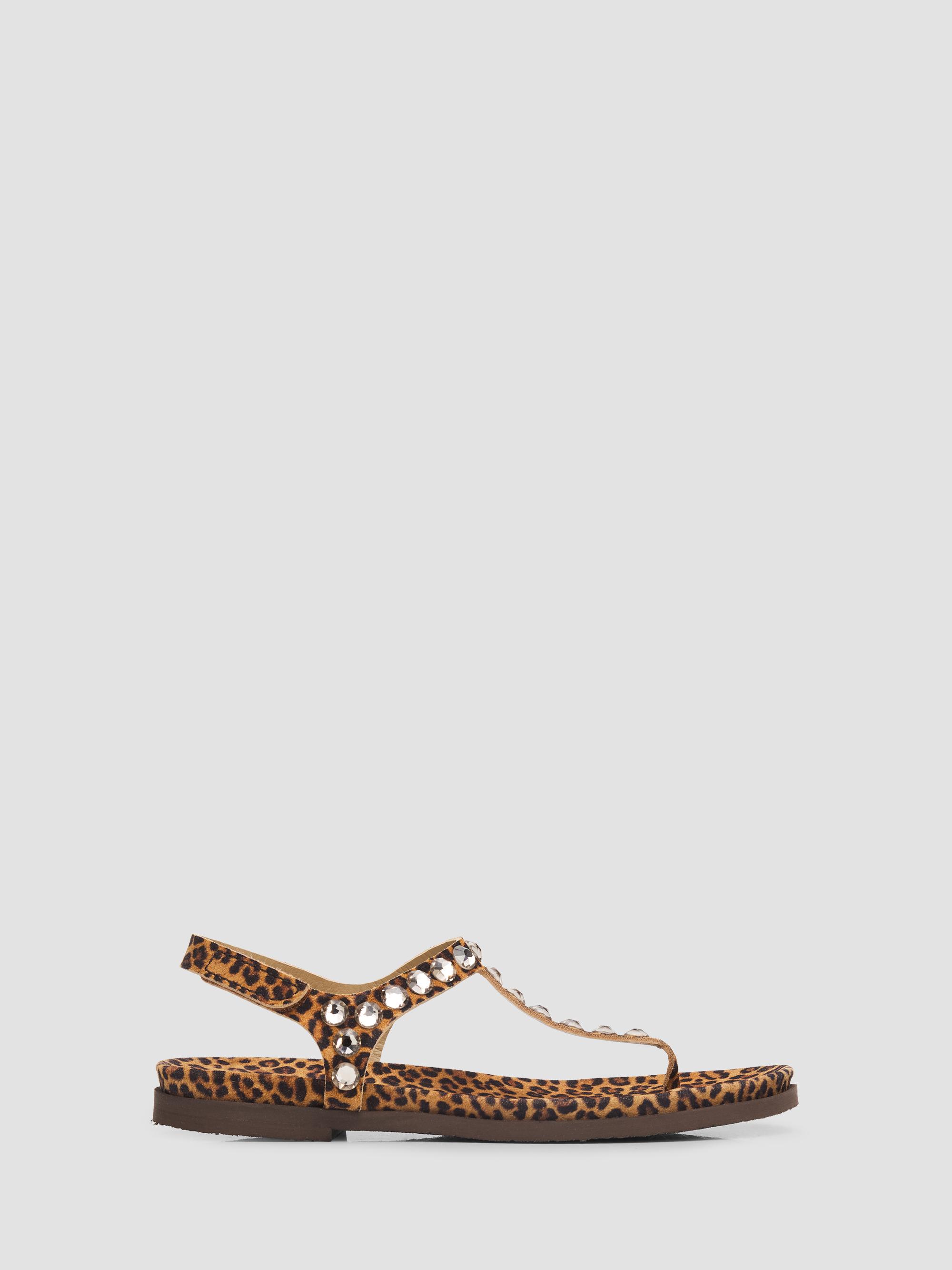 Pedro Garcia Women's Judith Embellished Suede T-Strap Sandals - Camel Castoro Greige