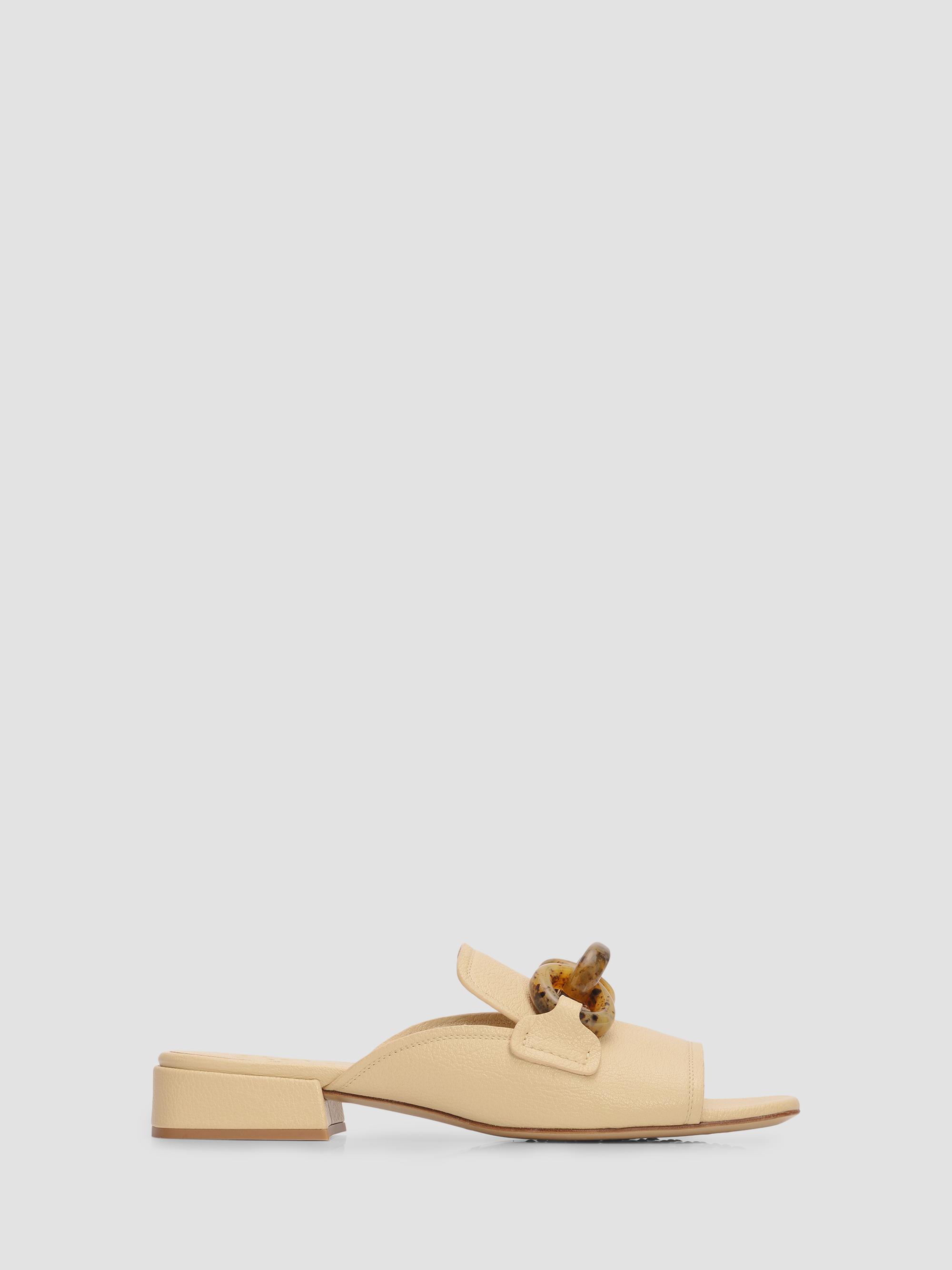 Pedro Garcia Women's Enna Chain Link Leather Mules - Custard Petitgrain Tortoise