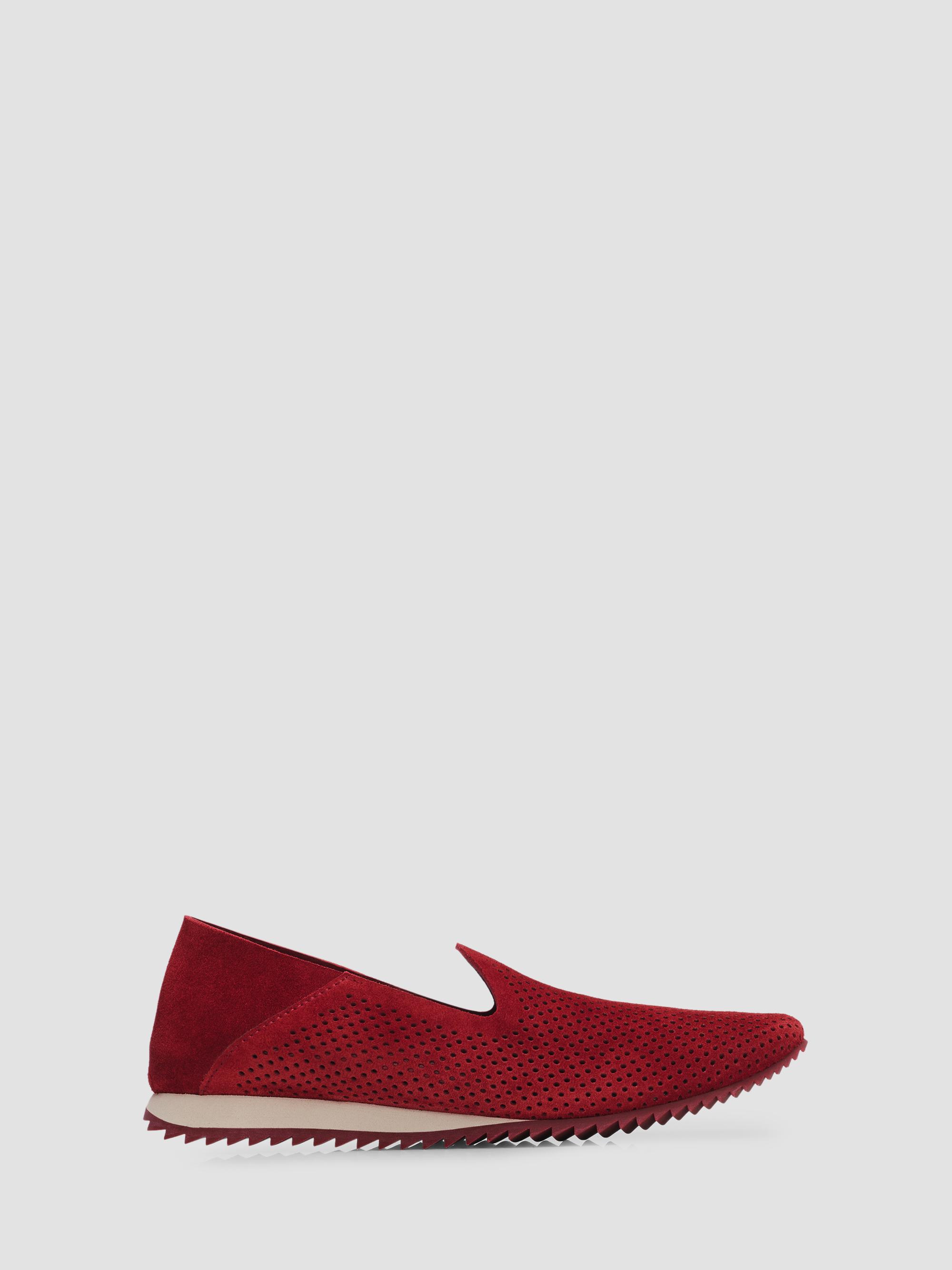 Pedro Garcia Women's Cristiane Perforated Suede Loafers - Chili Castoro