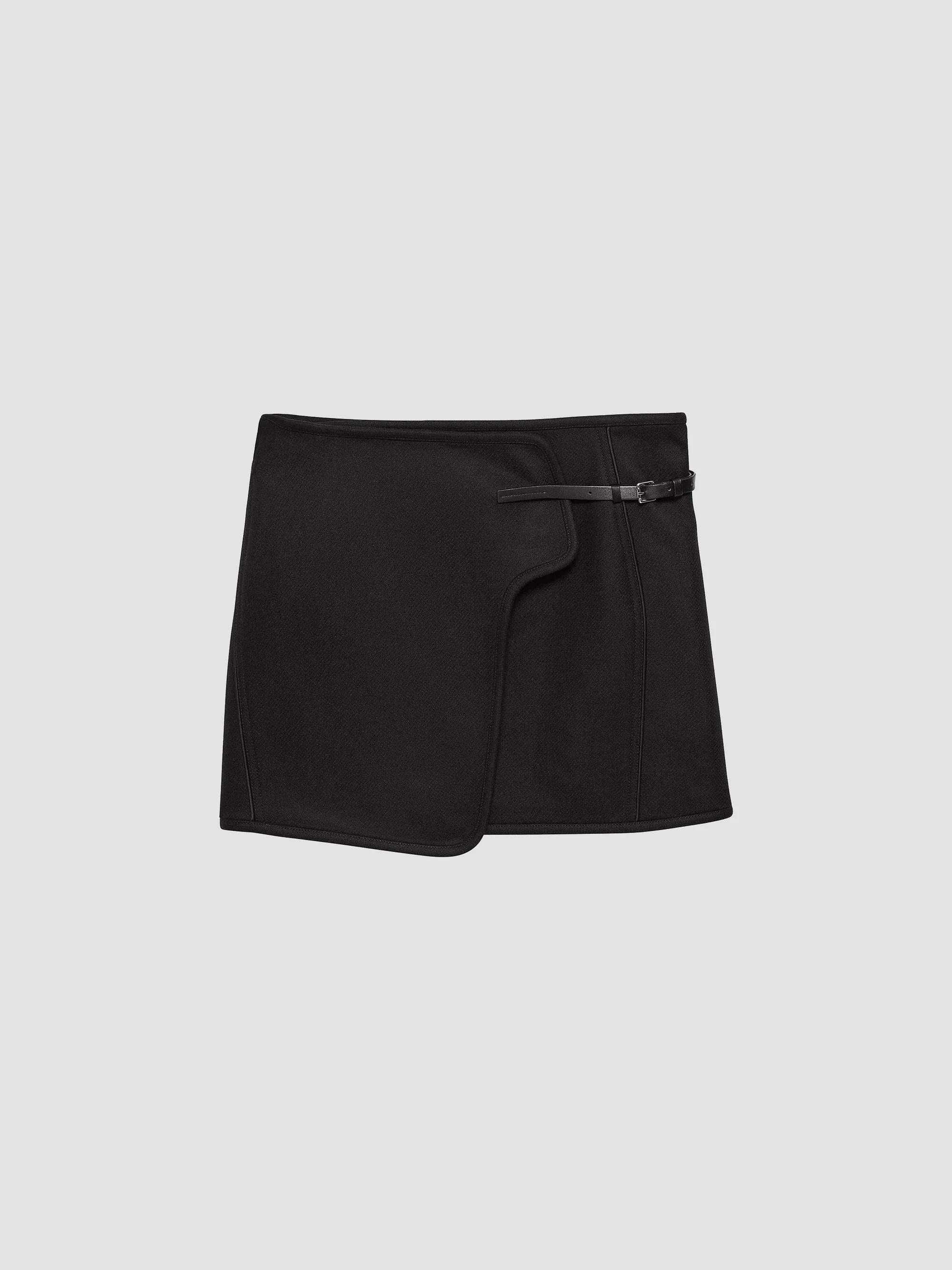 Helmut Lang Zip-Trim Leather Midi-Skirt | Saks Fifth Avenue