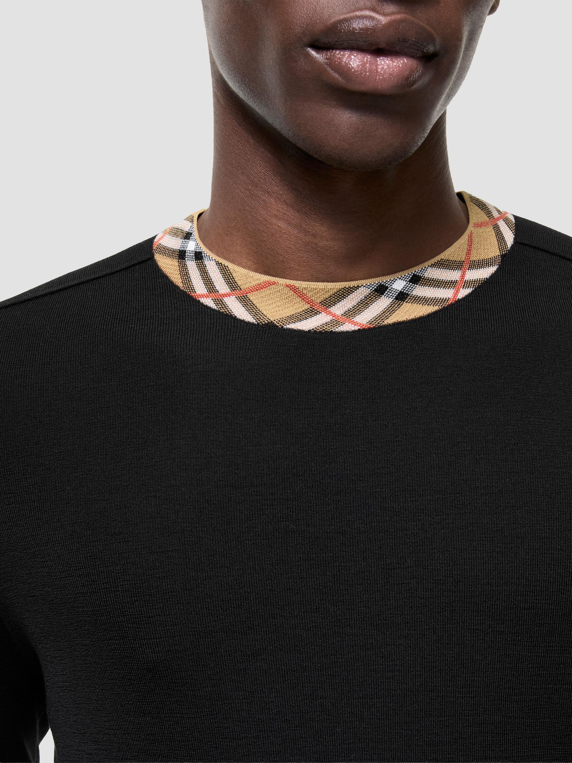 Burberry Michael Check Collar Sweater | Saks Fifth Avenue