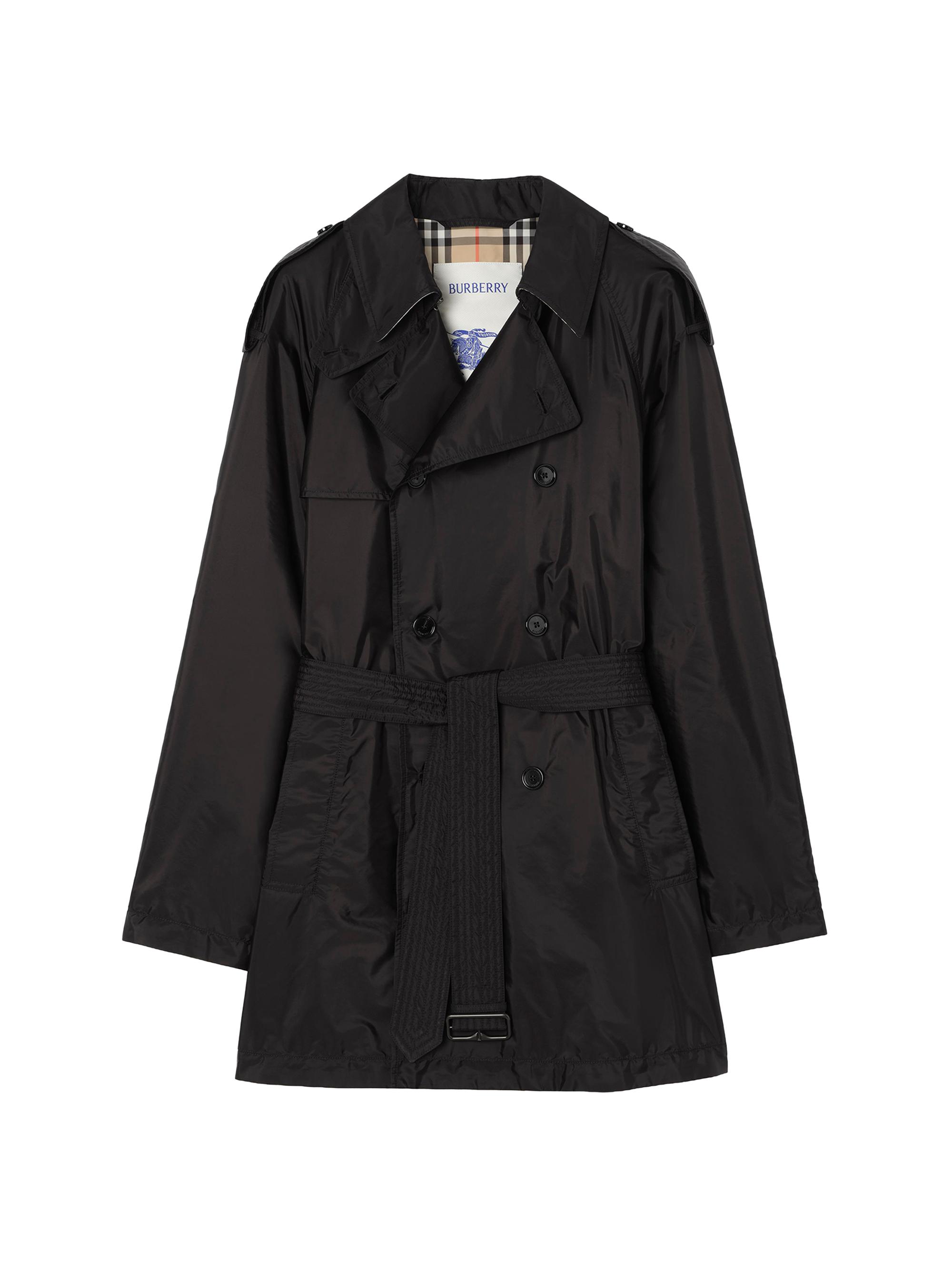 Burberry Men's Leadenham Double-Breasted Trench Coat - Black