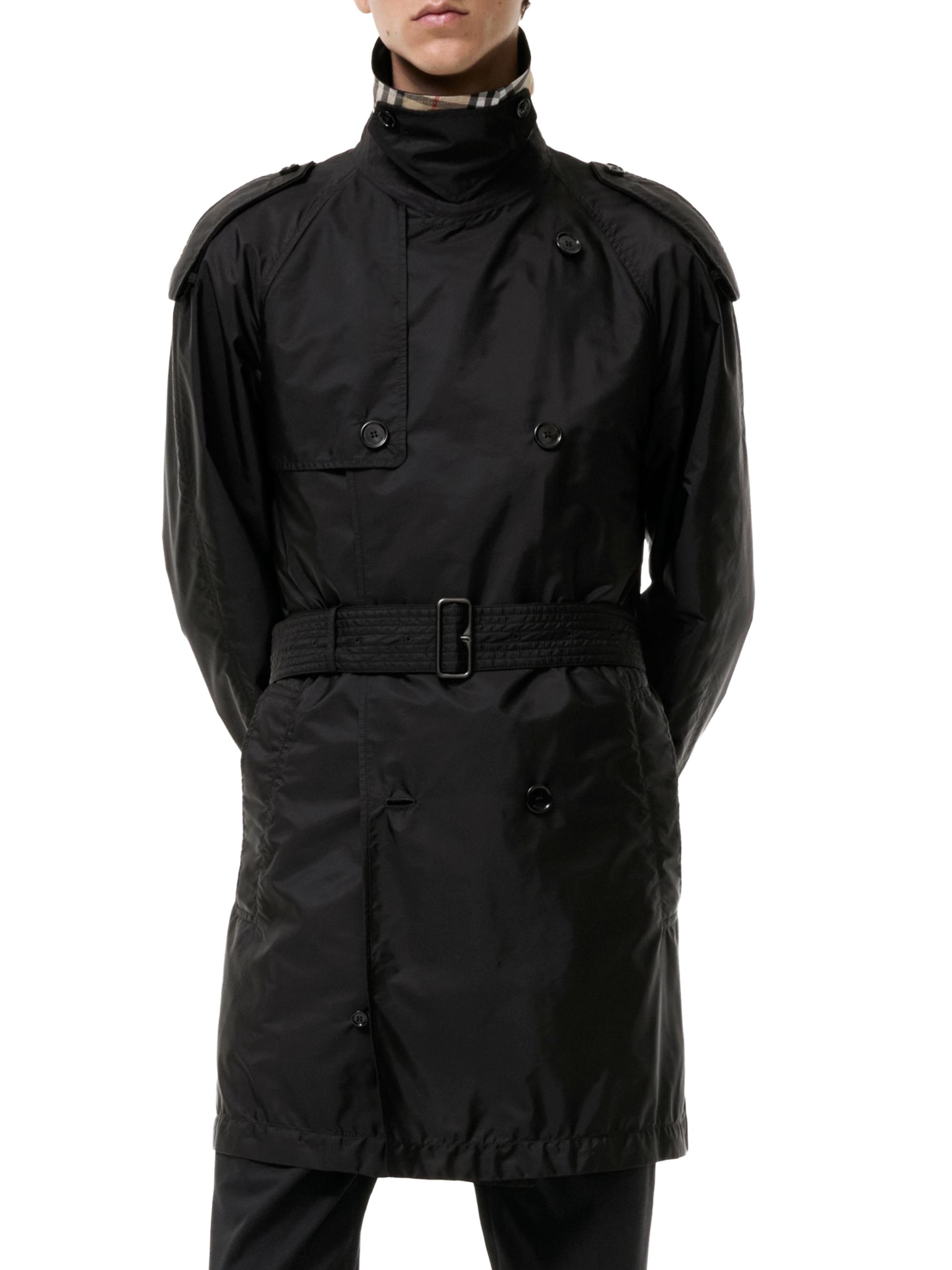 Burberry Men's Leadenham Double-Breasted Trench Coat - Black | Thumbnail 2