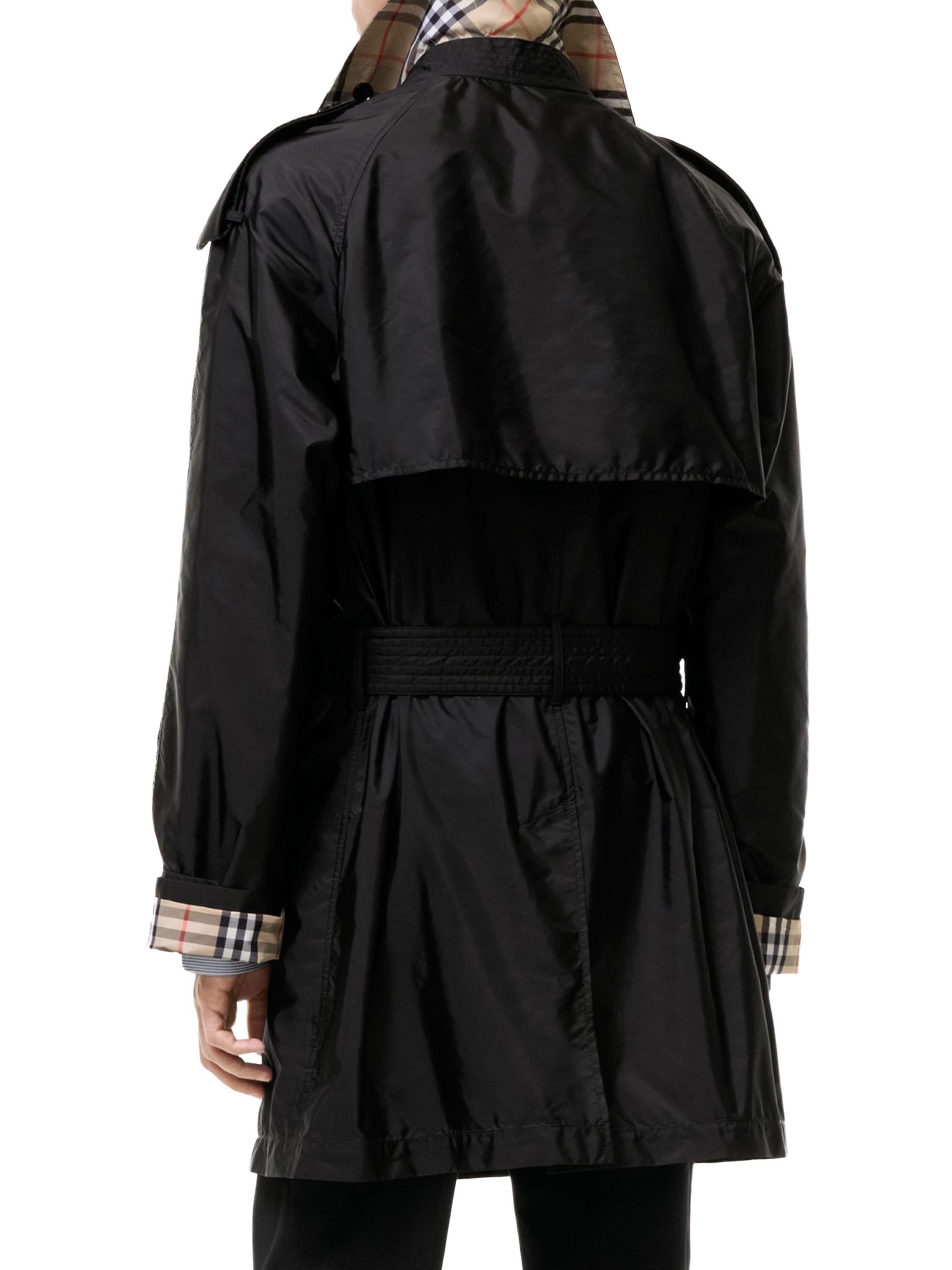 Burberry Men's Leadenham Double-Breasted Trench Coat - Black | Thumbnail 3