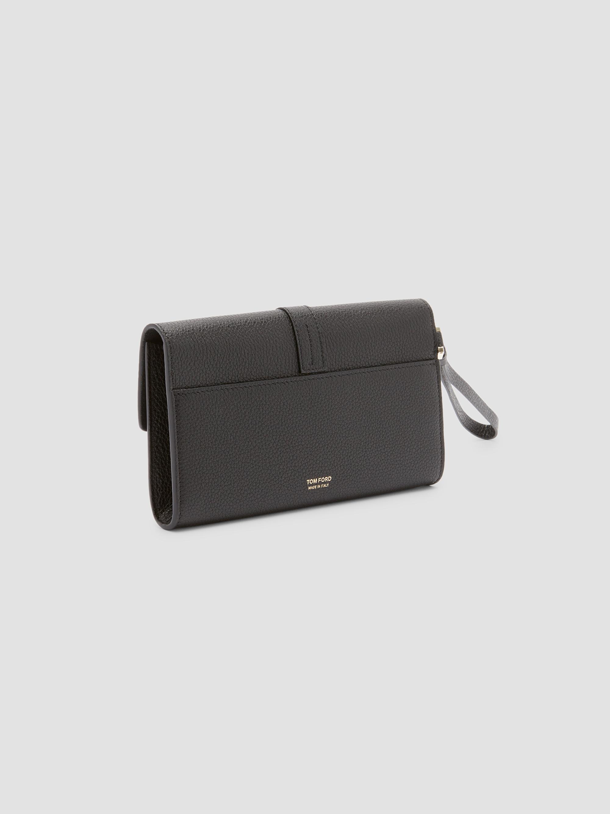 TOM FORD Women's Kara Leather Wristlet - Black | Thumbnail 4
