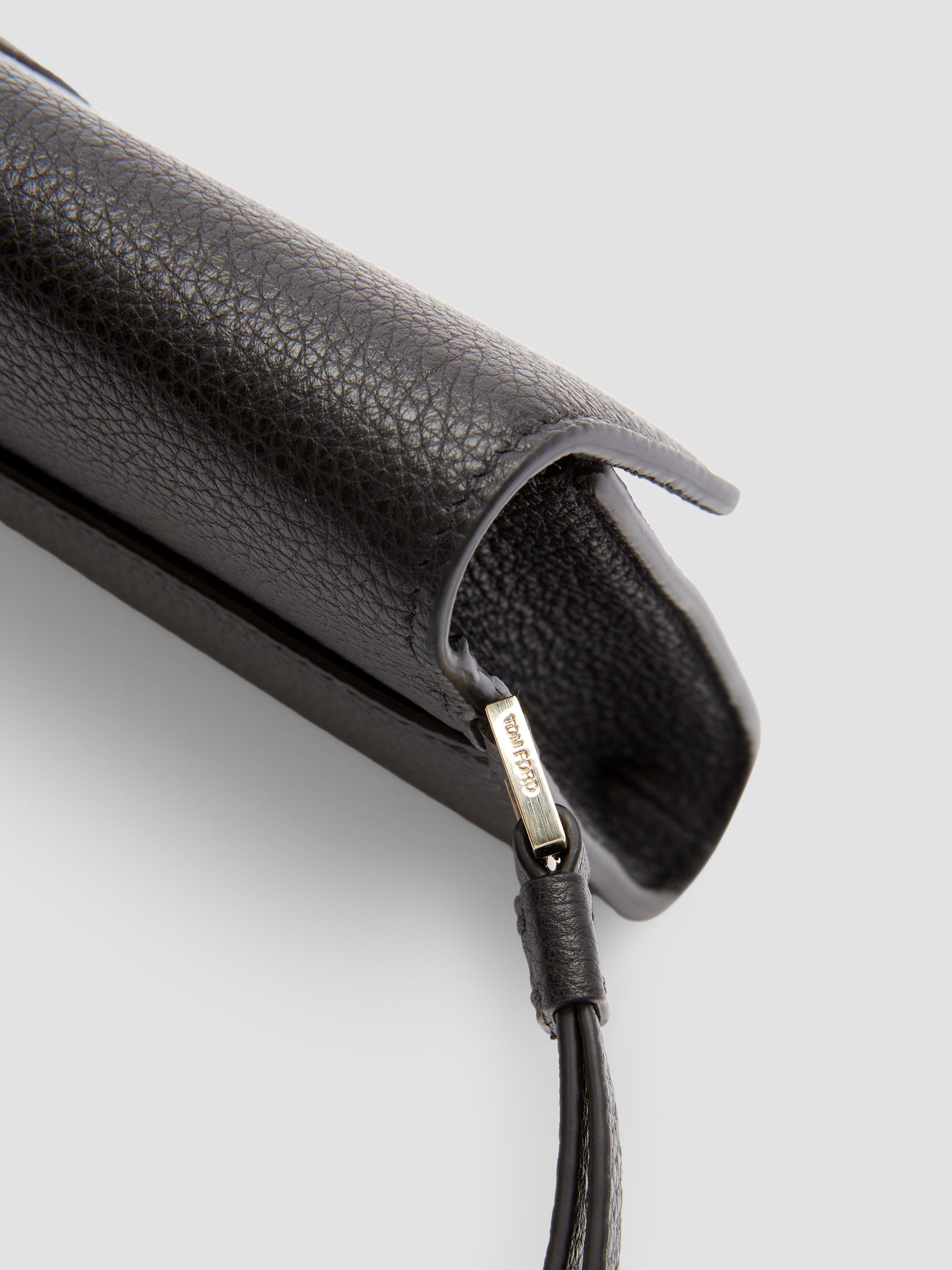 TOM FORD Women's Kara Leather Wristlet - Black | Thumbnail 5