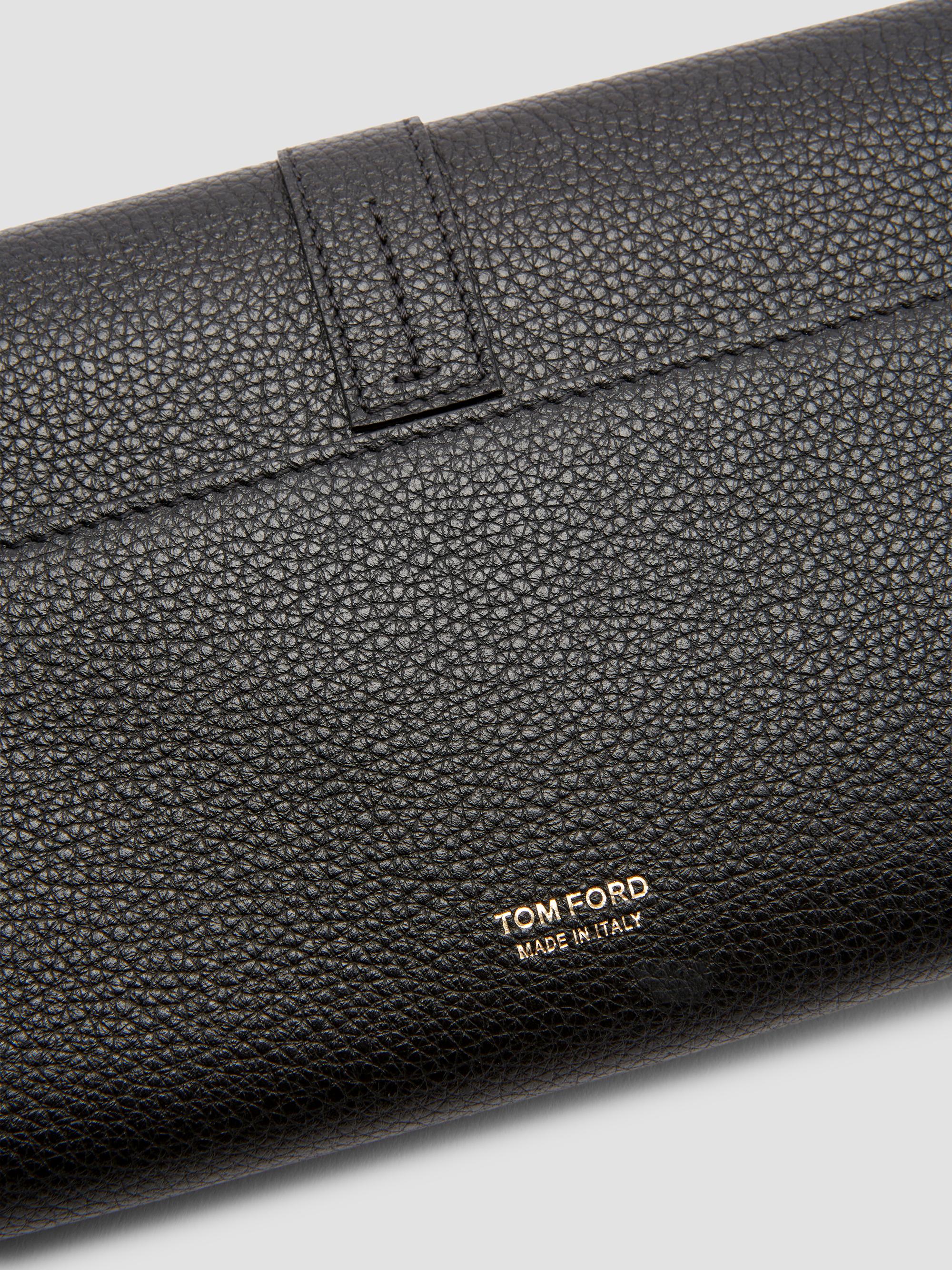 TOM FORD Women's Kara Leather Wristlet - Black | Thumbnail 6