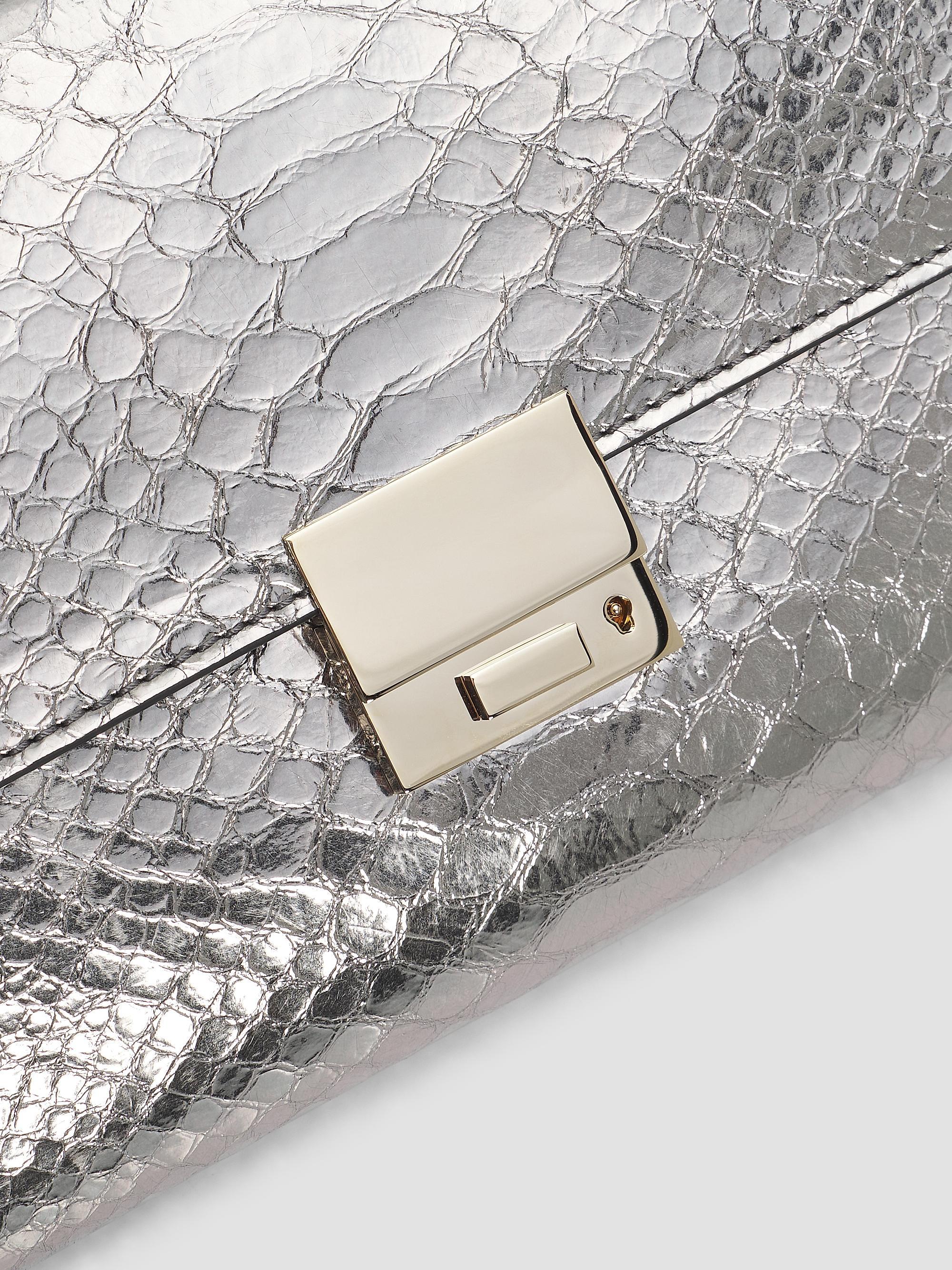 TOM FORD Women's Jean Python-Embossed Leather Clutch - Silver | Thumbnail 6