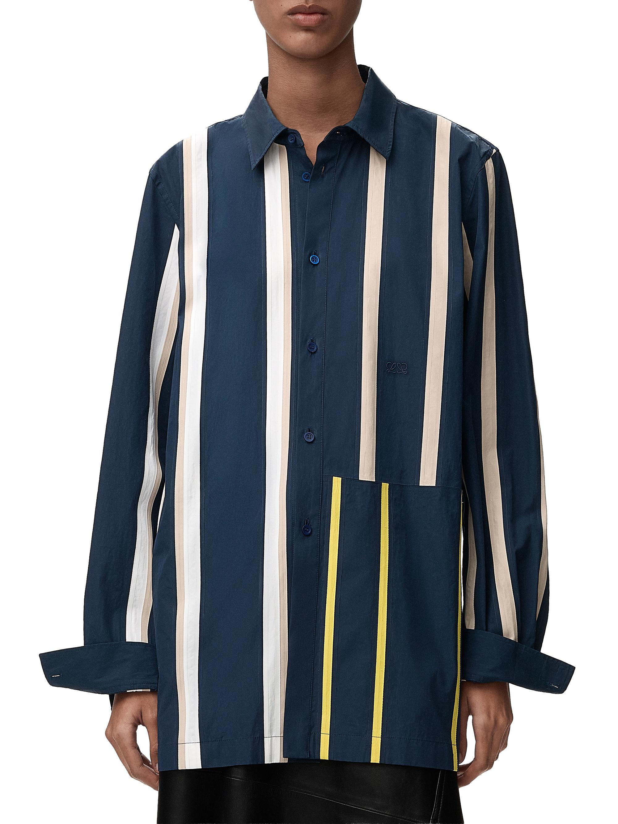 LOEWE Striped Cotton-Blend Button-Front Shirt | Saks Fifth Avenue