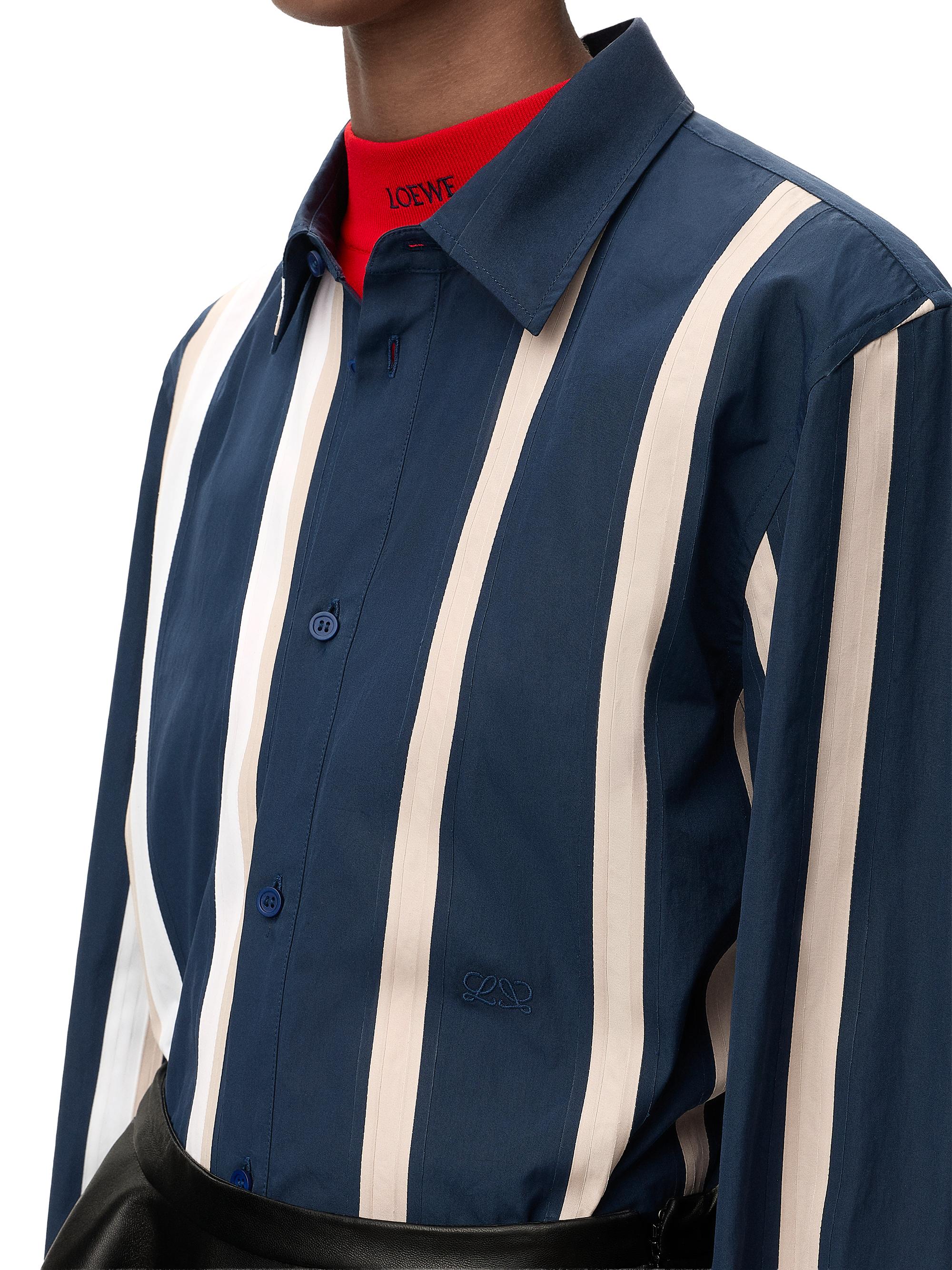LOEWE Striped Cotton-Blend Button-Front Shirt | Saks Fifth Avenue