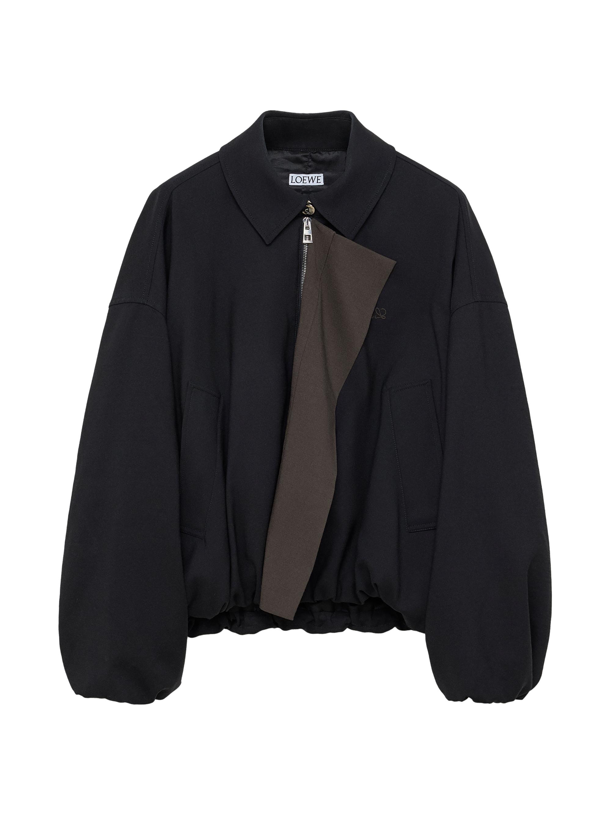 LOEWE Women's Asymmetric Panel Jacket - Black - Women's Clothing