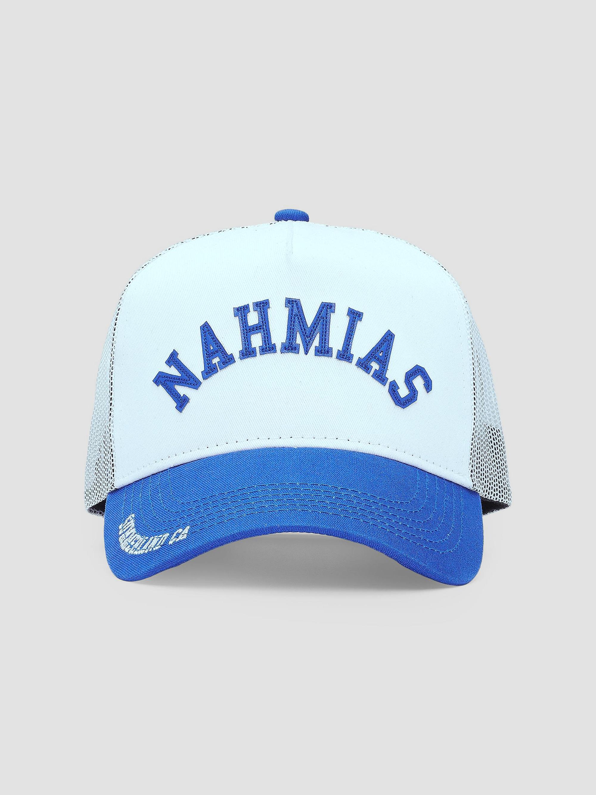 Nahmias Men's Summerland Brim Trucker Hat - White Blue