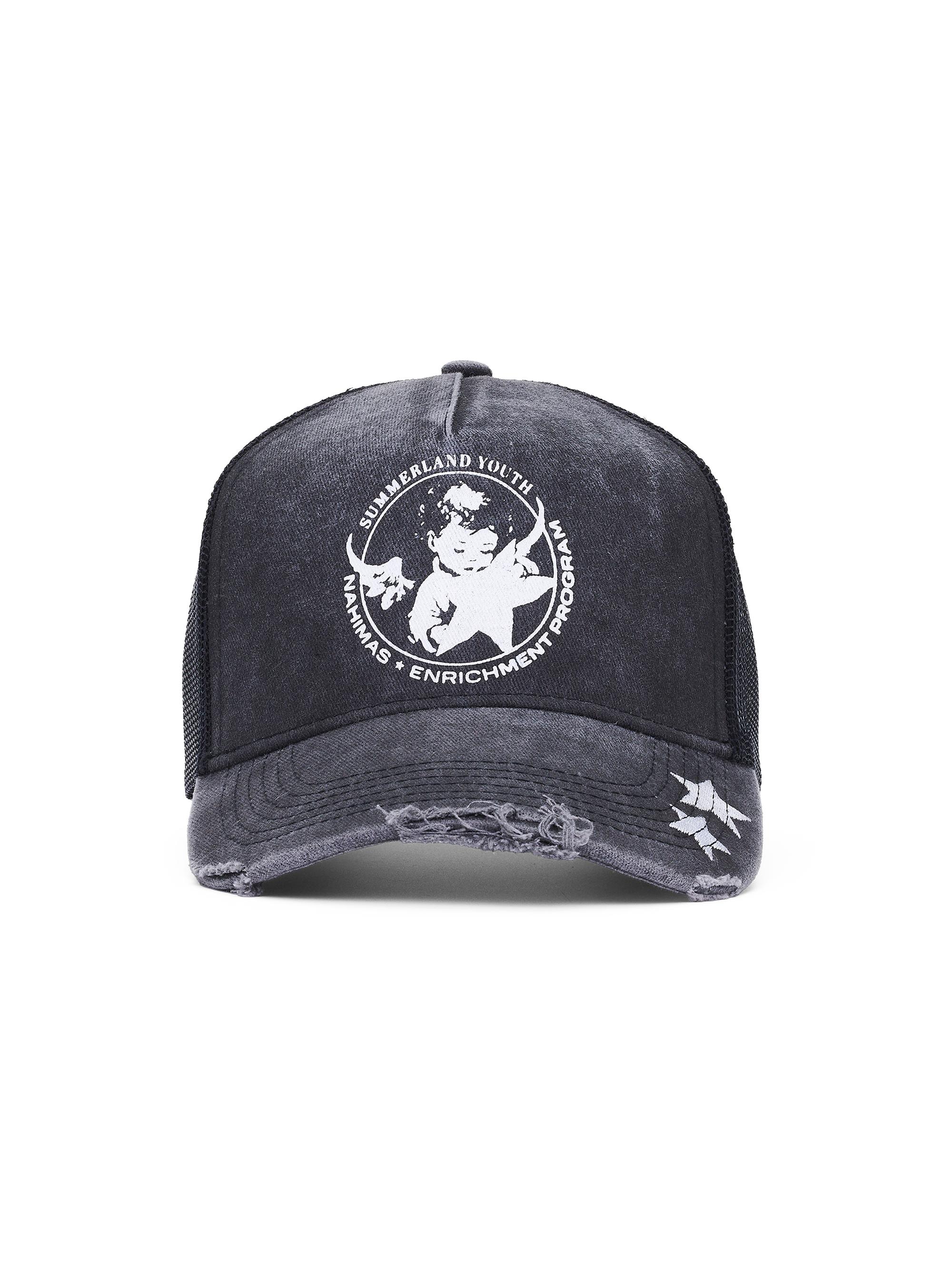 Nahmias Men's Youth Enrichment Trucker Hat - Worn Black