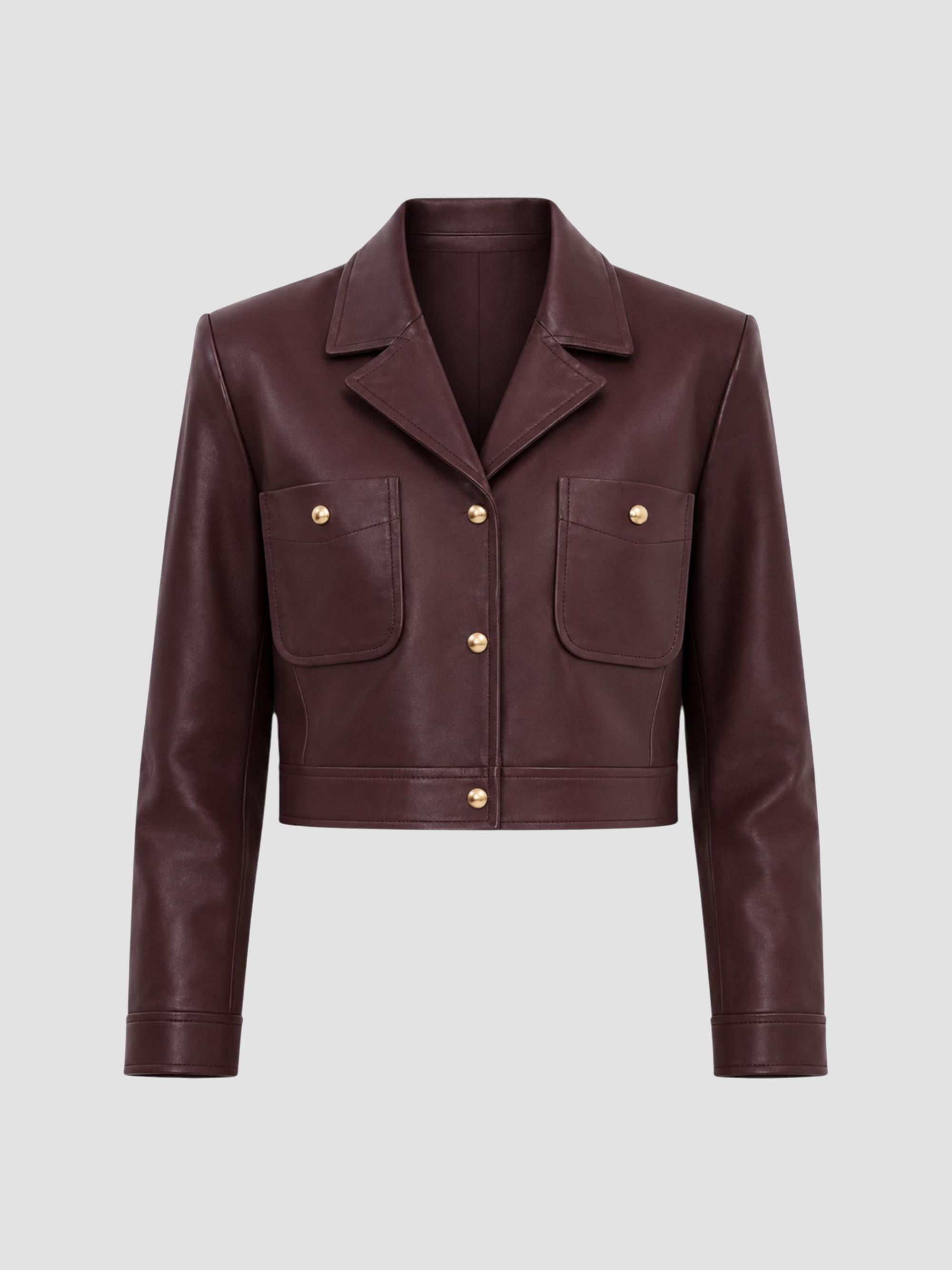 Lamarque Oceana Fitted Leather Jacket | Saks Fifth Avenue