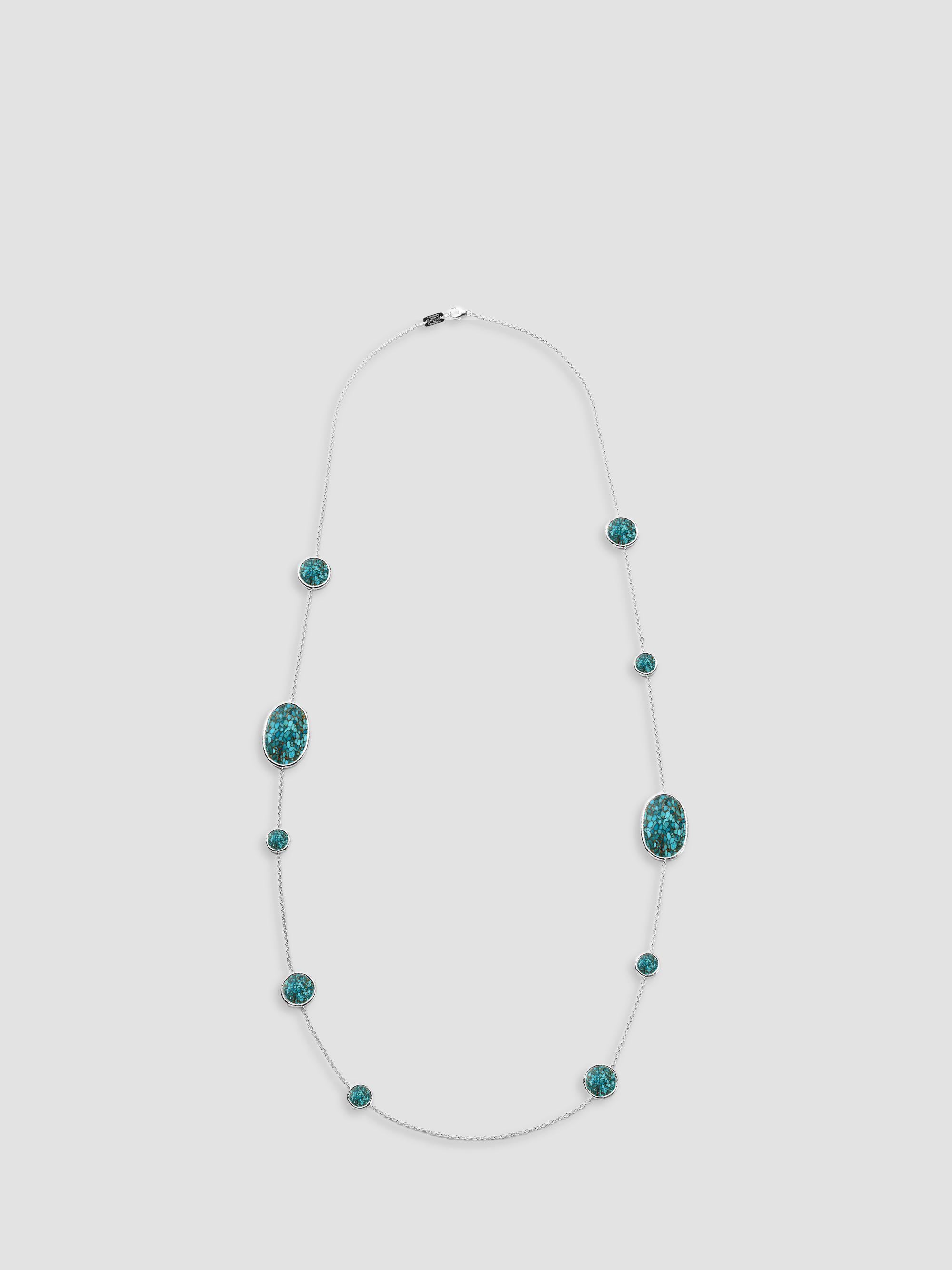Ippolita Women's Rock Candy Sterling Silver, Bronze & Turquoise Long Necklace - Silver