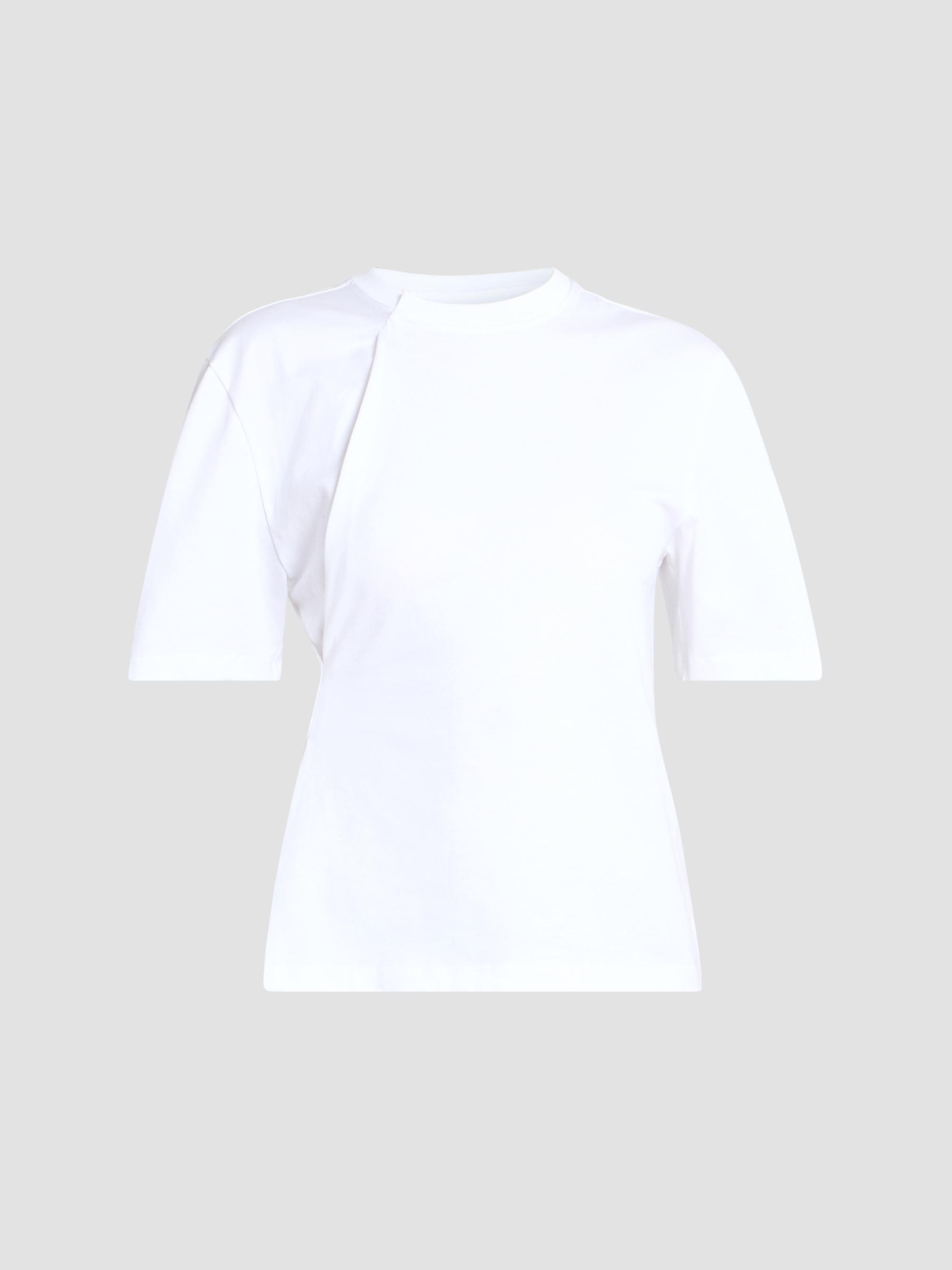 Victoria Beckham Women's Tilly Cotton Crewneck T-Shirt - White | Thumbnail 6