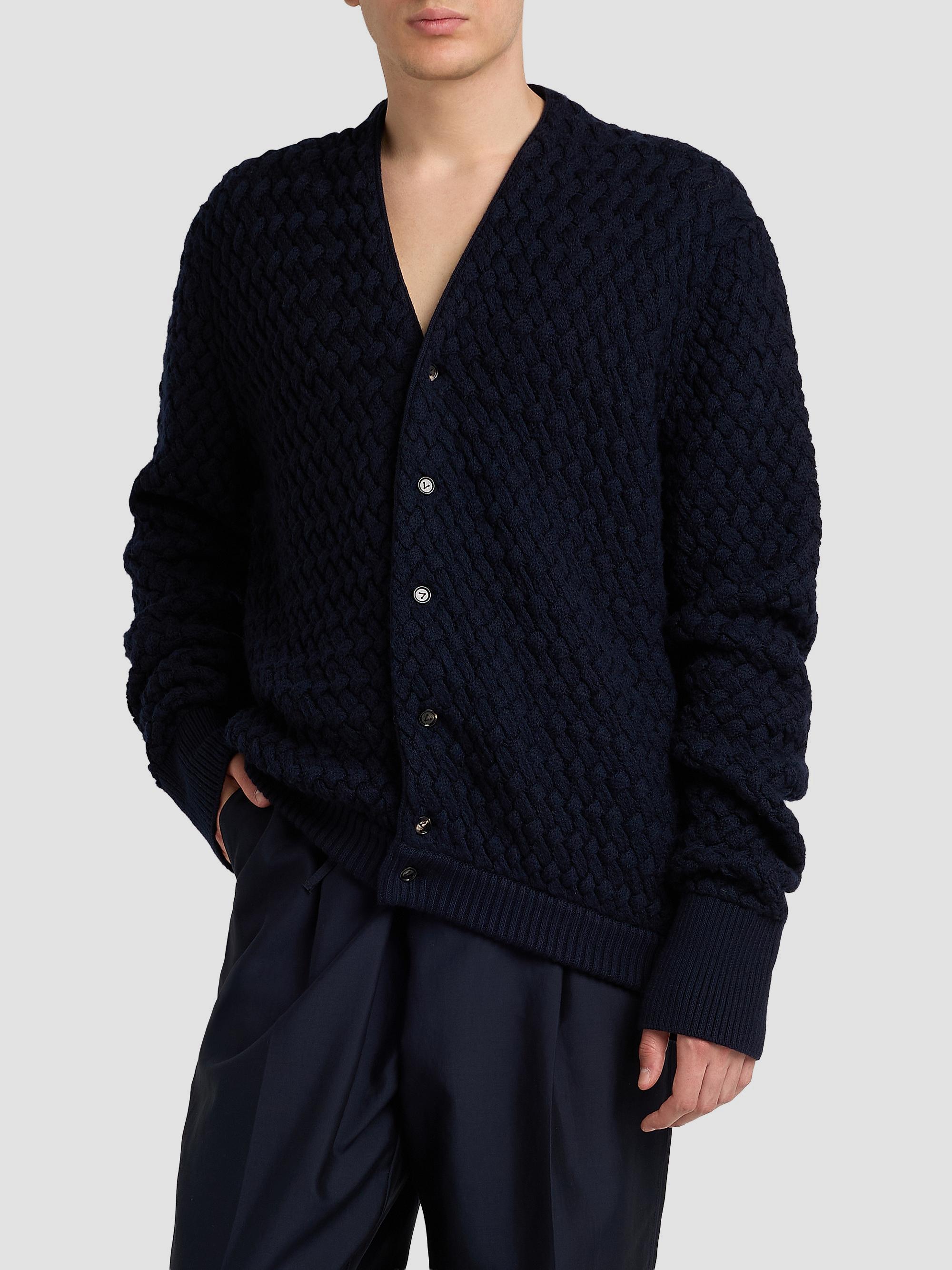 Bottega Veneta Intrecciato Wool Cardigan | Saks Fifth Avenue