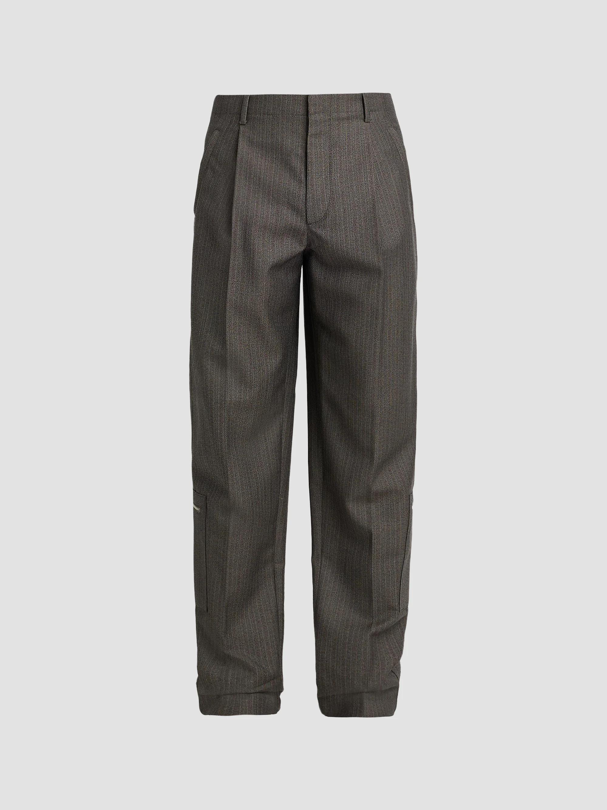 格安 正規 22aw Bottega Veneta カーゴスラックス Bottega Veneta Striped Wool-Mohair Trousers | Saks Fifth Avenue