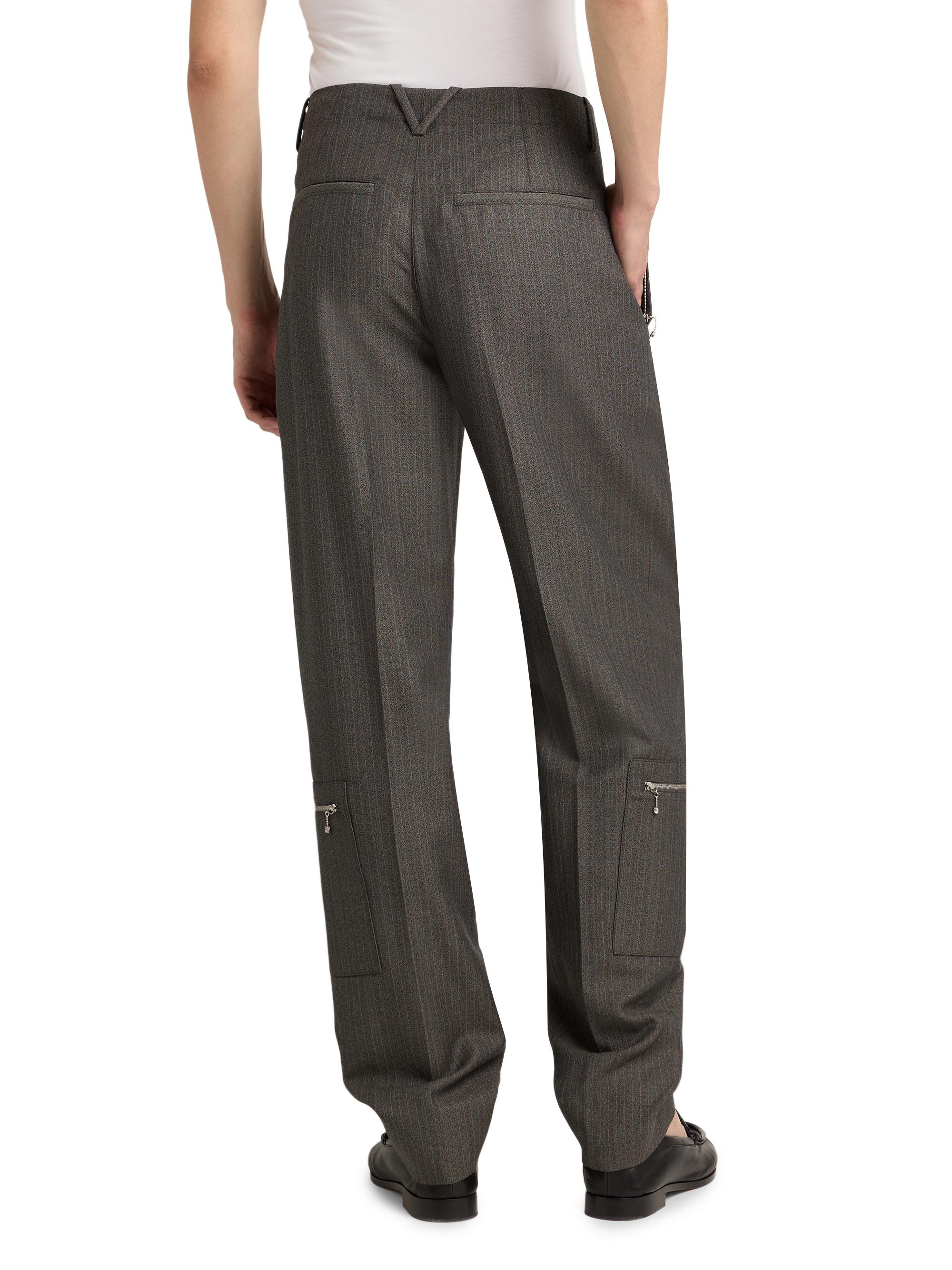 Bottega Veneta Striped Wool-Mohair Trousers | Saks Fifth Avenue