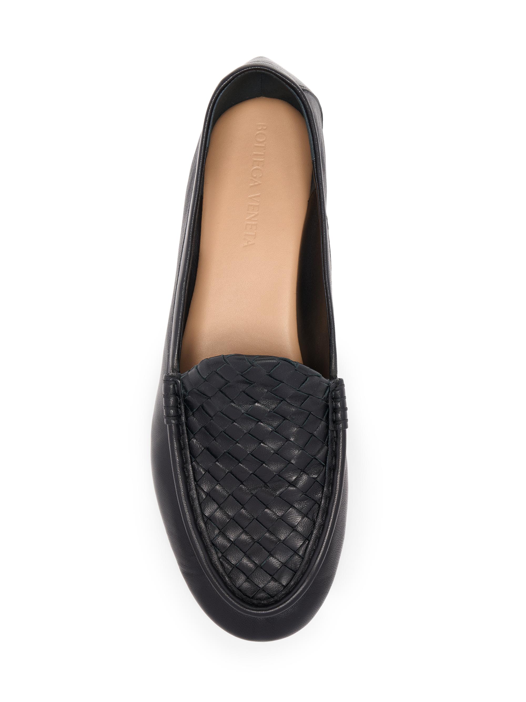 Bottega Veneta Silenzio Intrecciato Leather Loafers | Saks Fifth