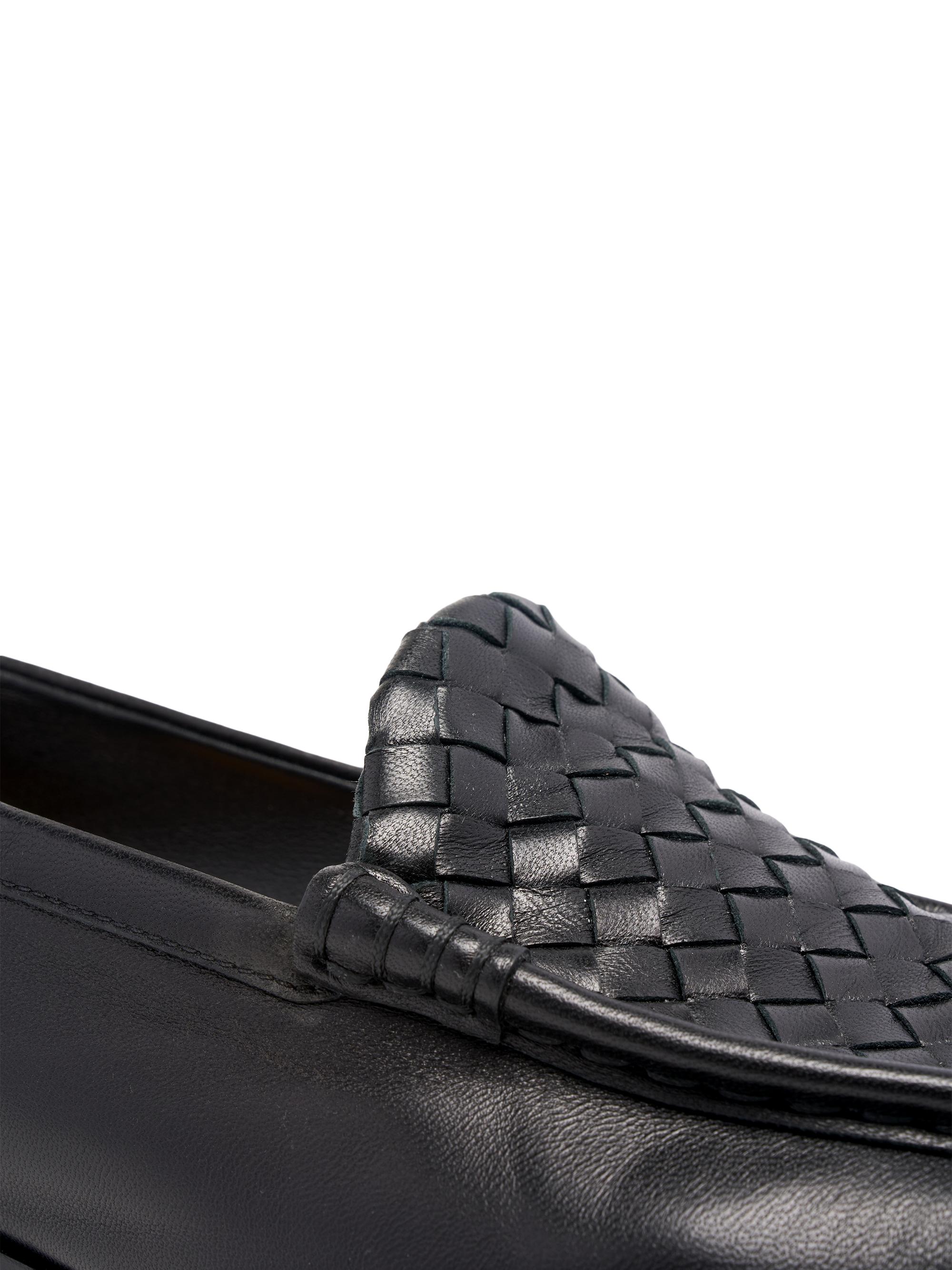 Bottega Veneta Silenzio Intrecciato Leather Loafers | Saks Fifth