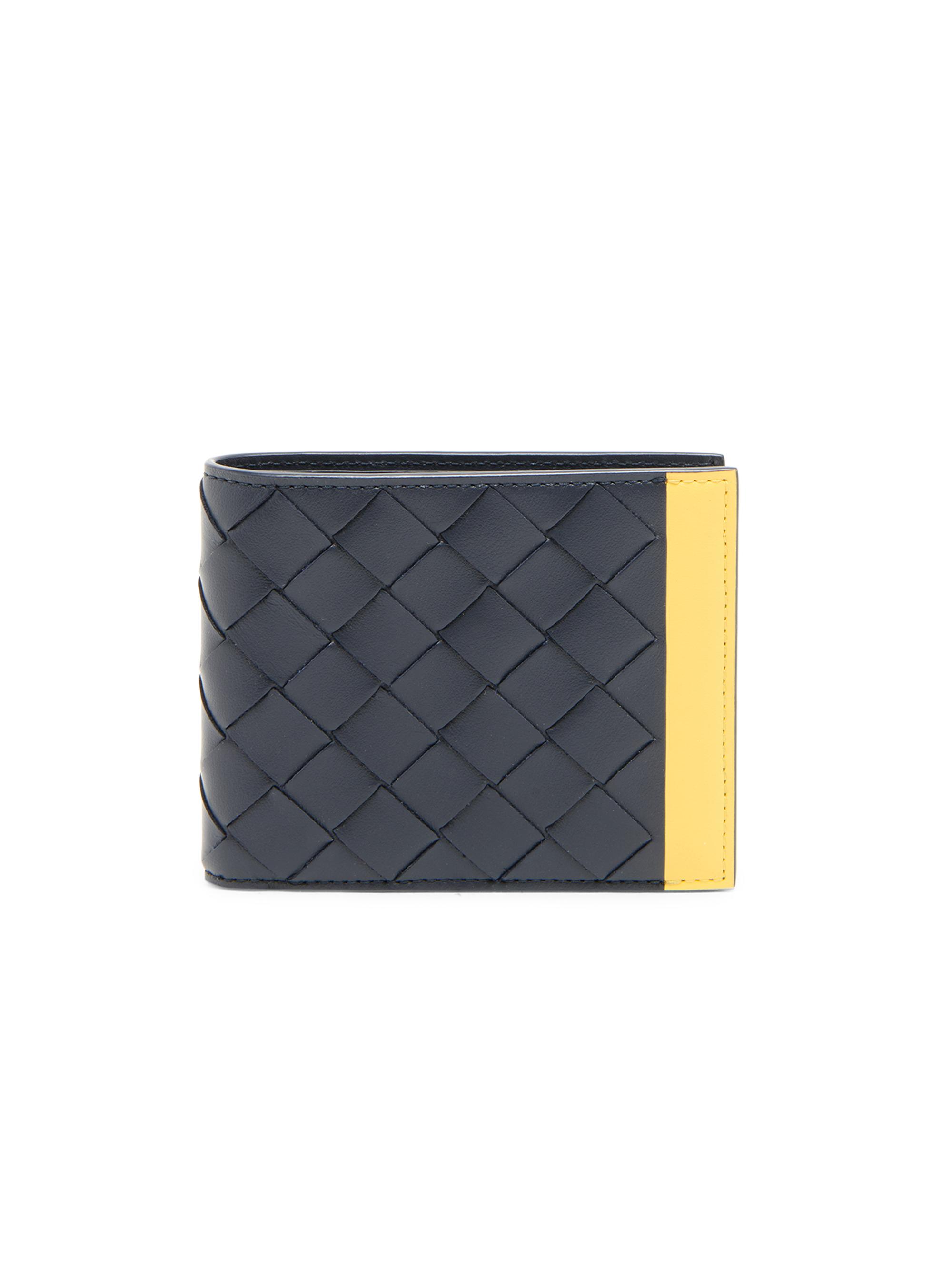 Bottega Veneta Men's Intrecciato Leather & Hardware Bifold Wallet - Midnight Taxi