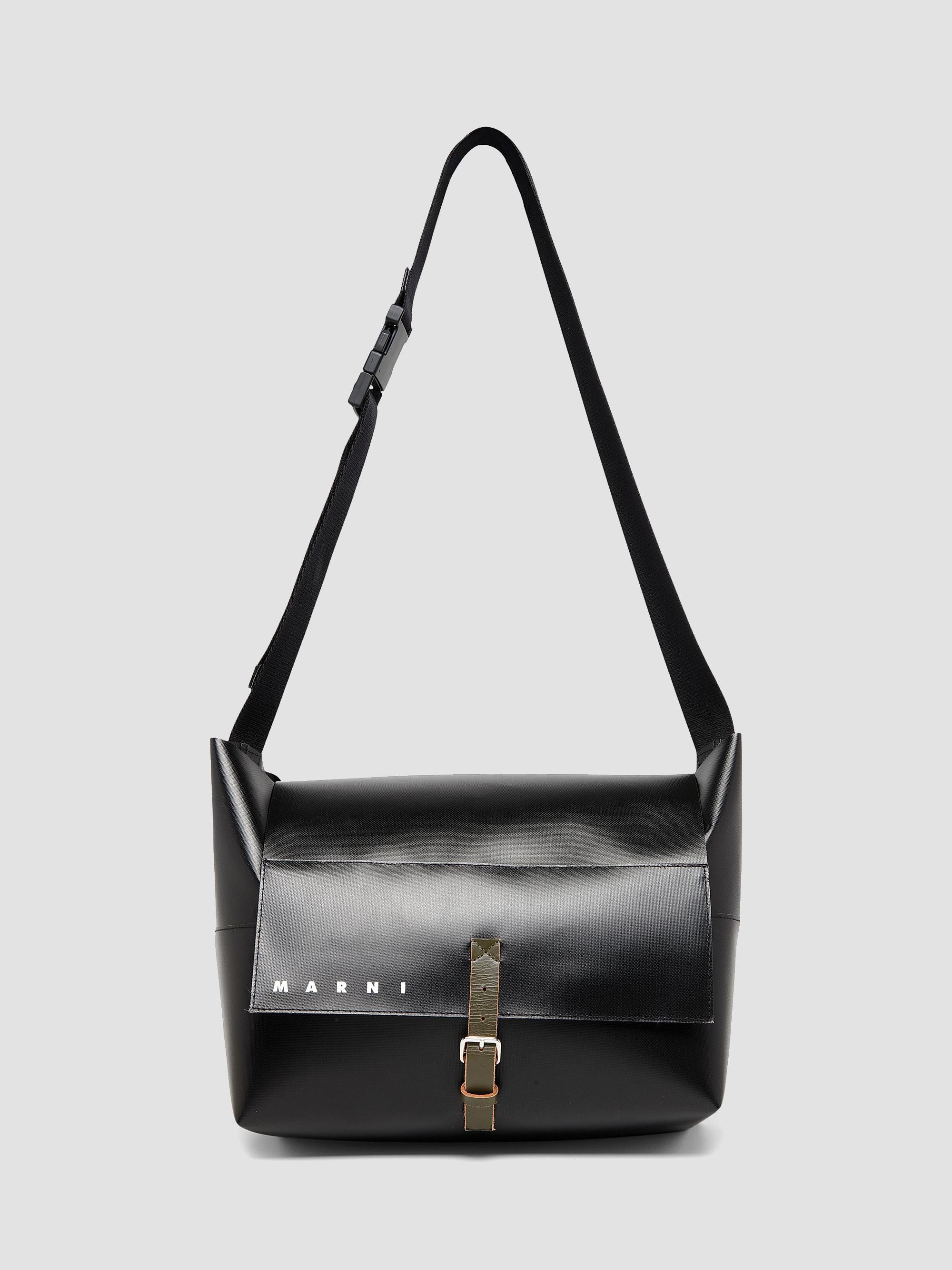 Marni Men's The New Logo Messenger Bag - Black | Thumbnail 6