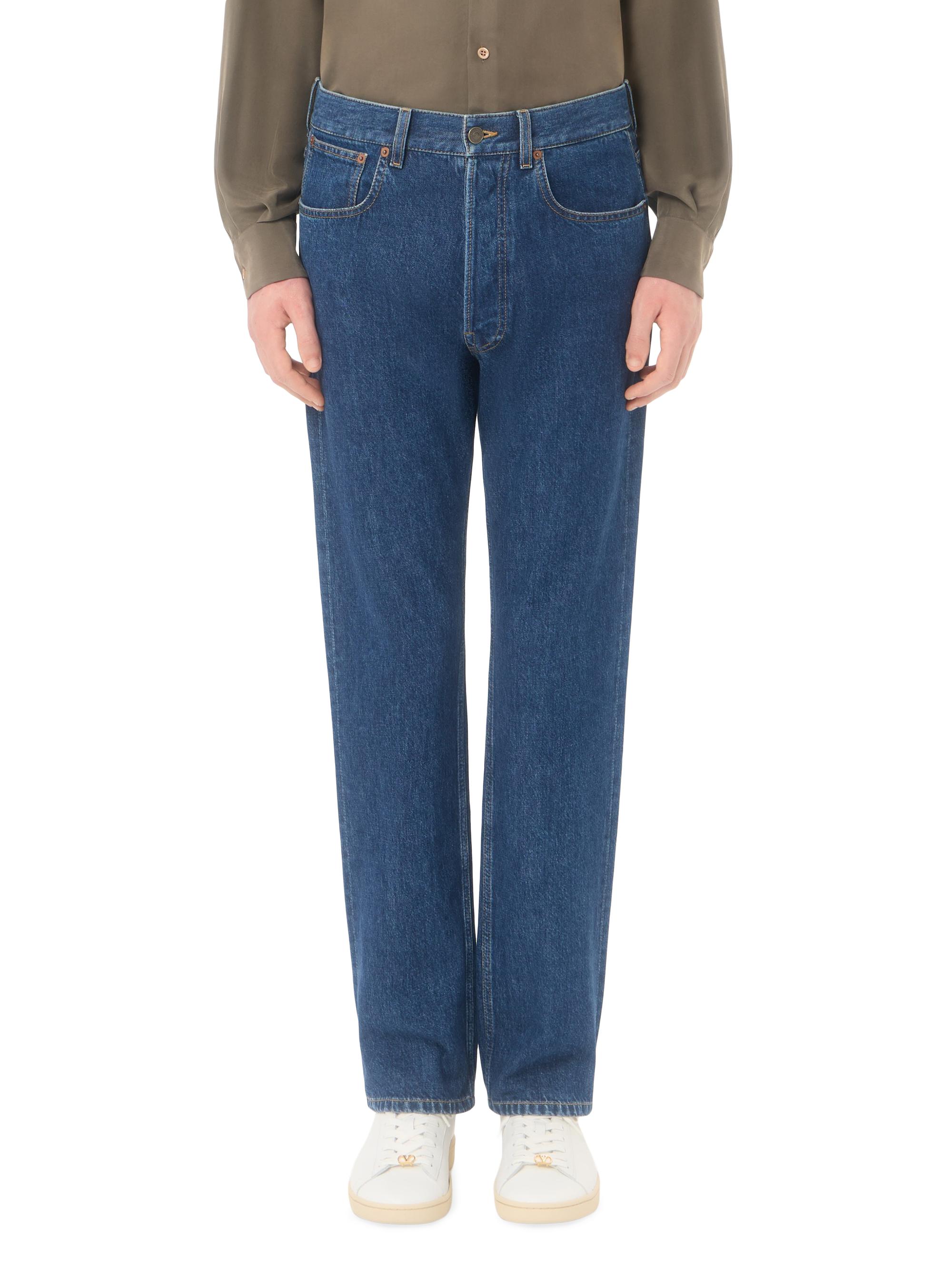 Valentino Garavani Men's Denim Jeans With VGold - Denim | Thumbnail 3