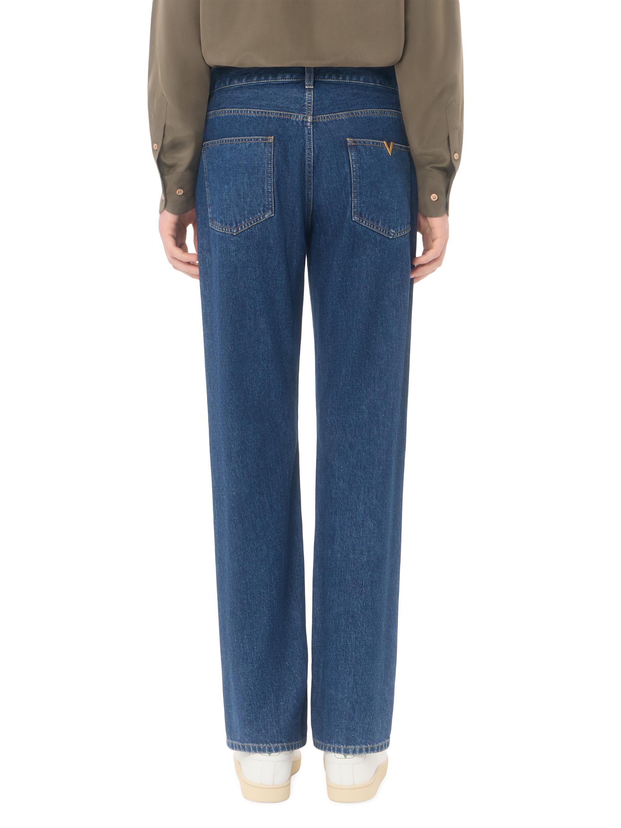 Valentino Garavani Men's Denim Jeans With VGold - Denim | Thumbnail 5
