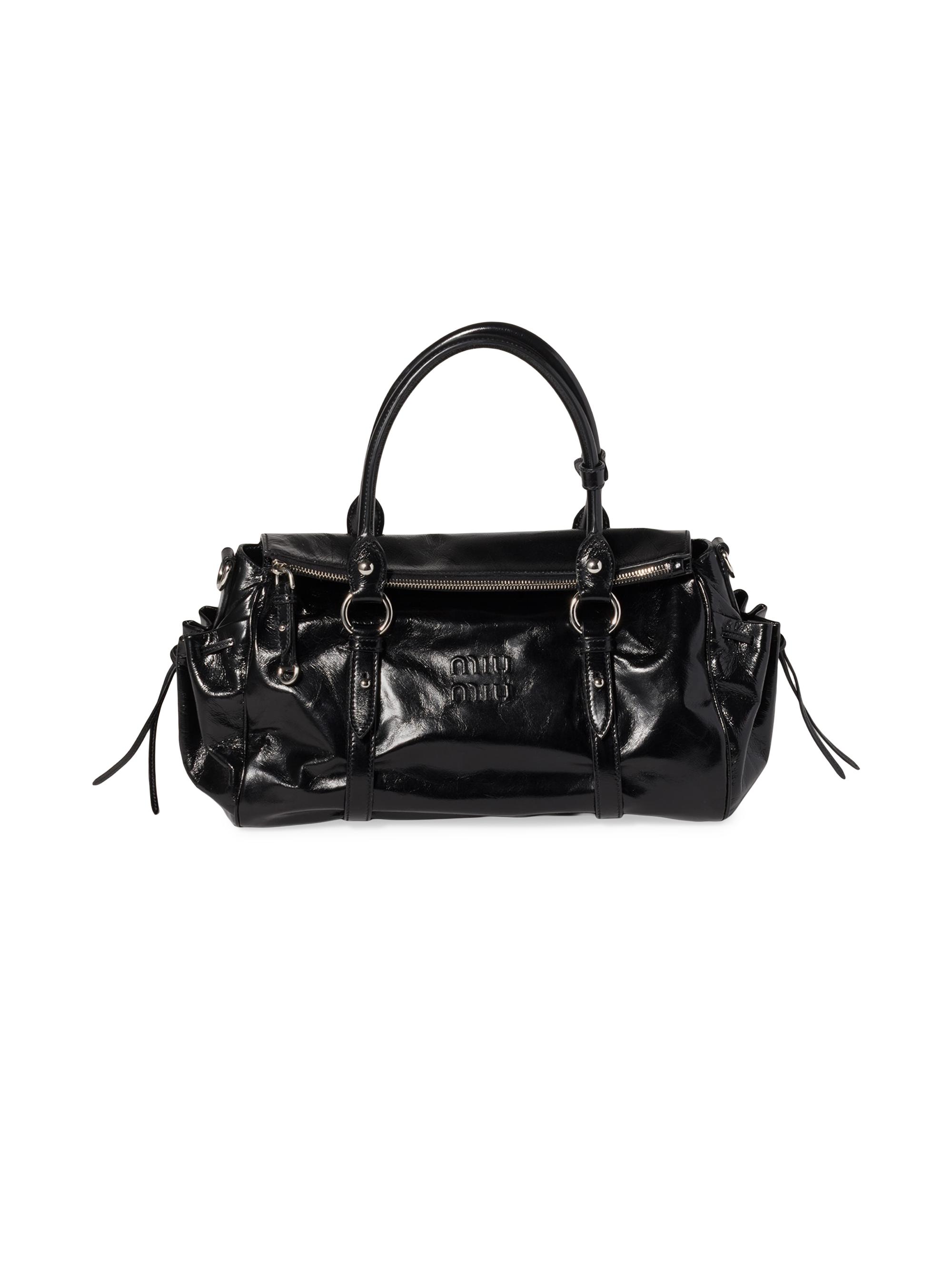 Miu Miu Arcadie Leather Top Handle Bag | Saks Fifth Avenue