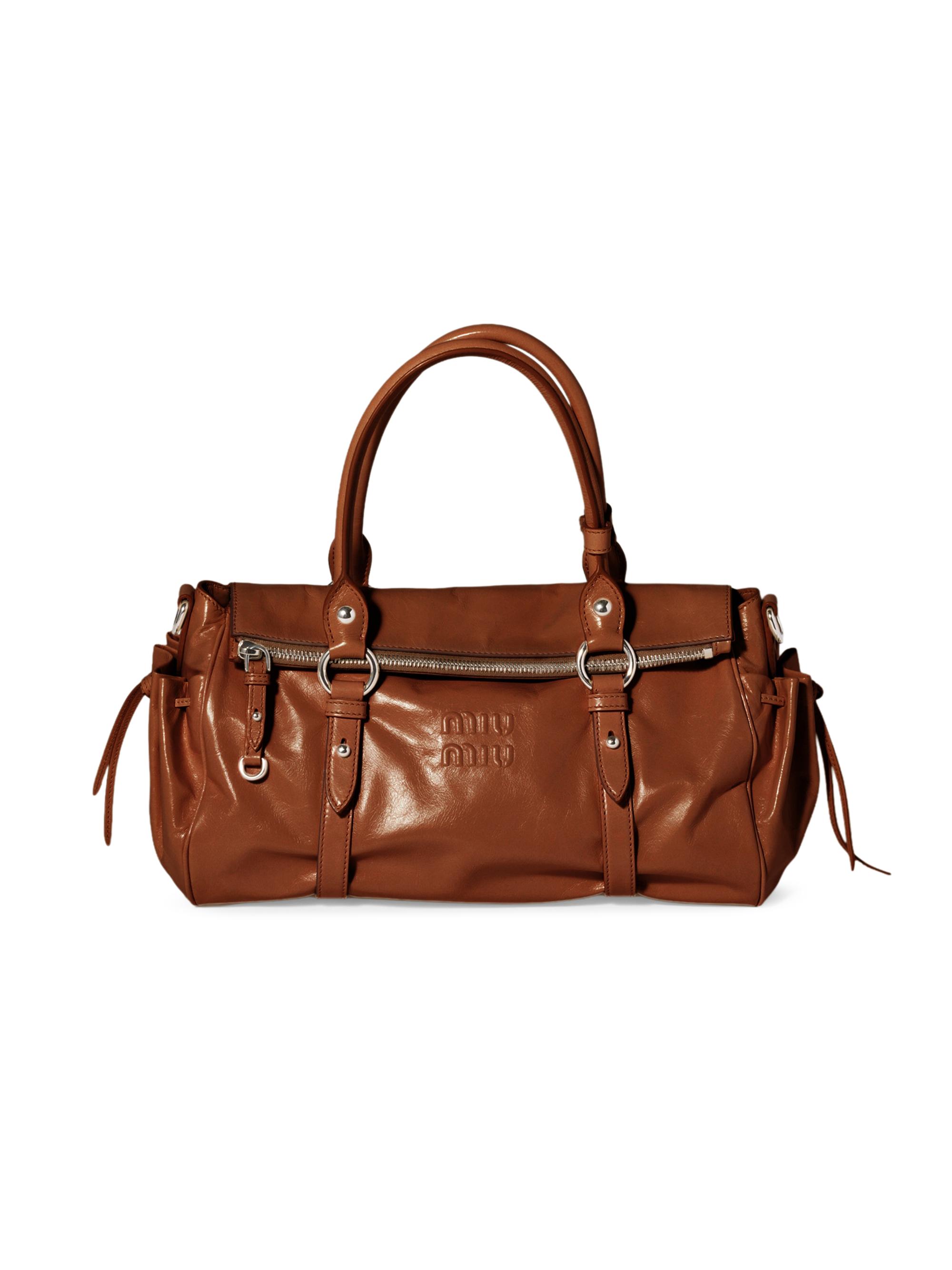 Miu Miu Arcadie Leather Top Handle Bag | Saks Fifth Avenue