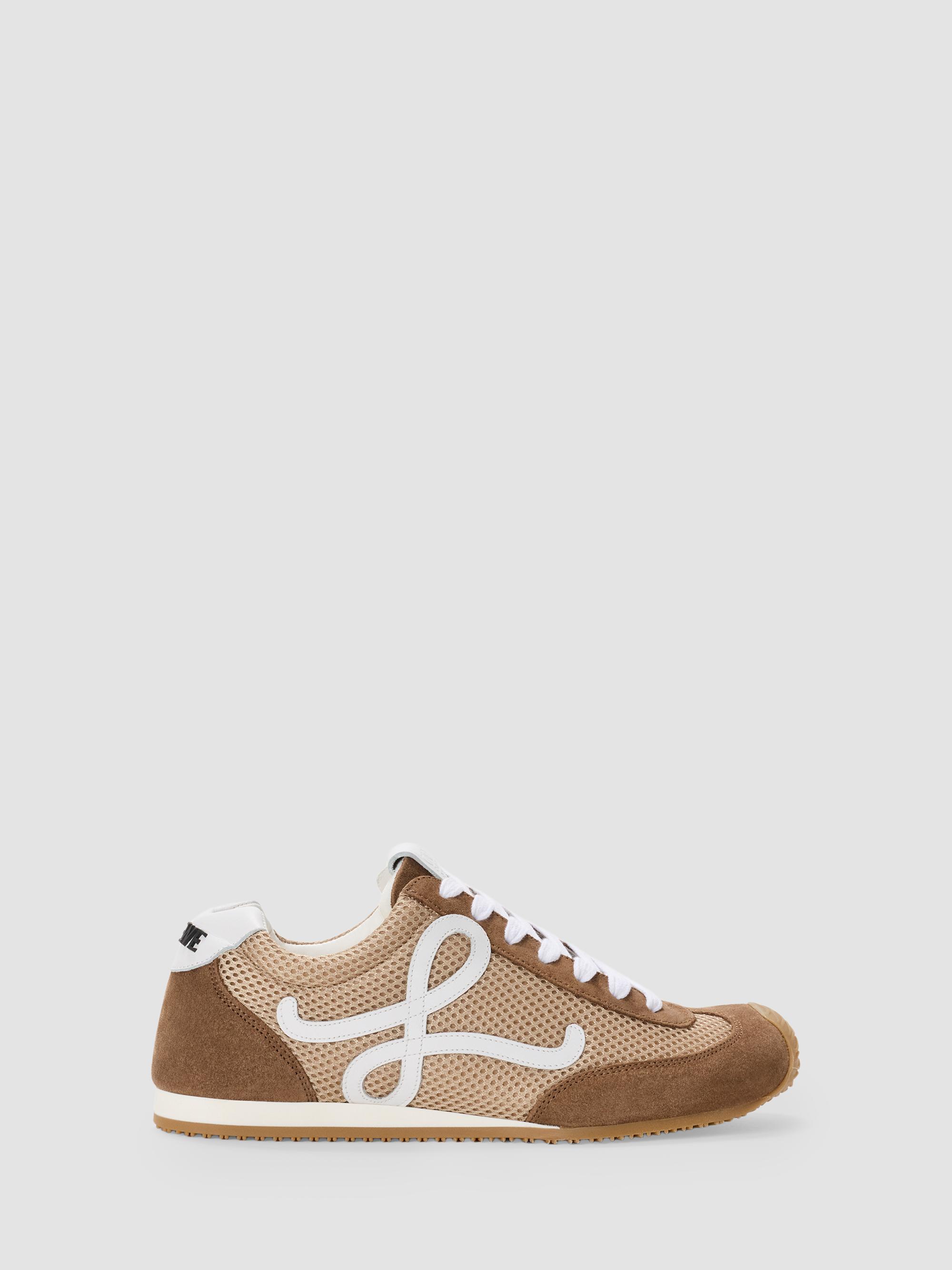 LOEWE Men's Ballet Runner 2.0 Mesh Low-Top Sneakers - Beige White Brown | Thumbnail 6