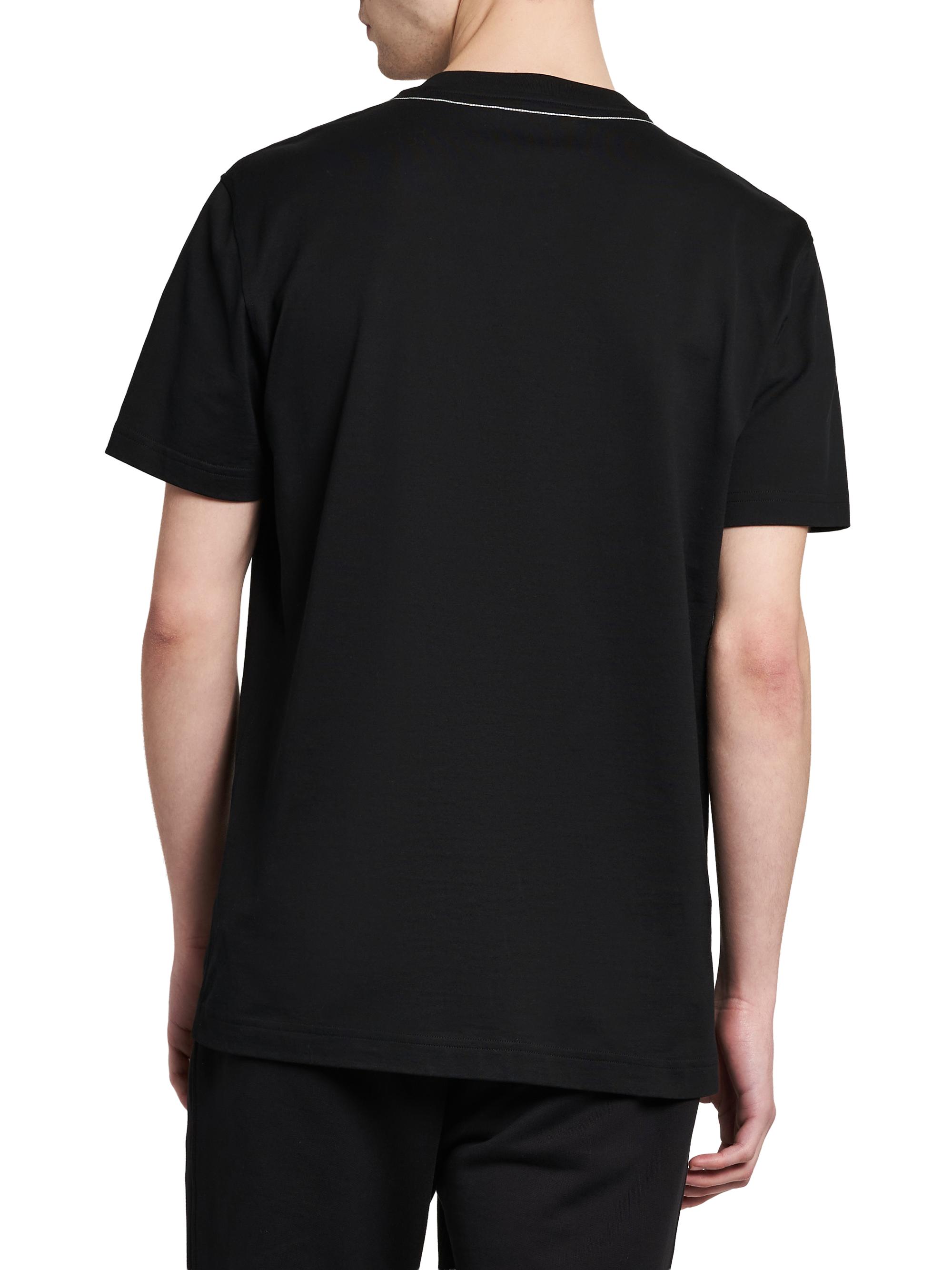 Dolce & Gabbana Men's Logo Cotton Crewneck T-Shirt - Nero | Thumbnail 5