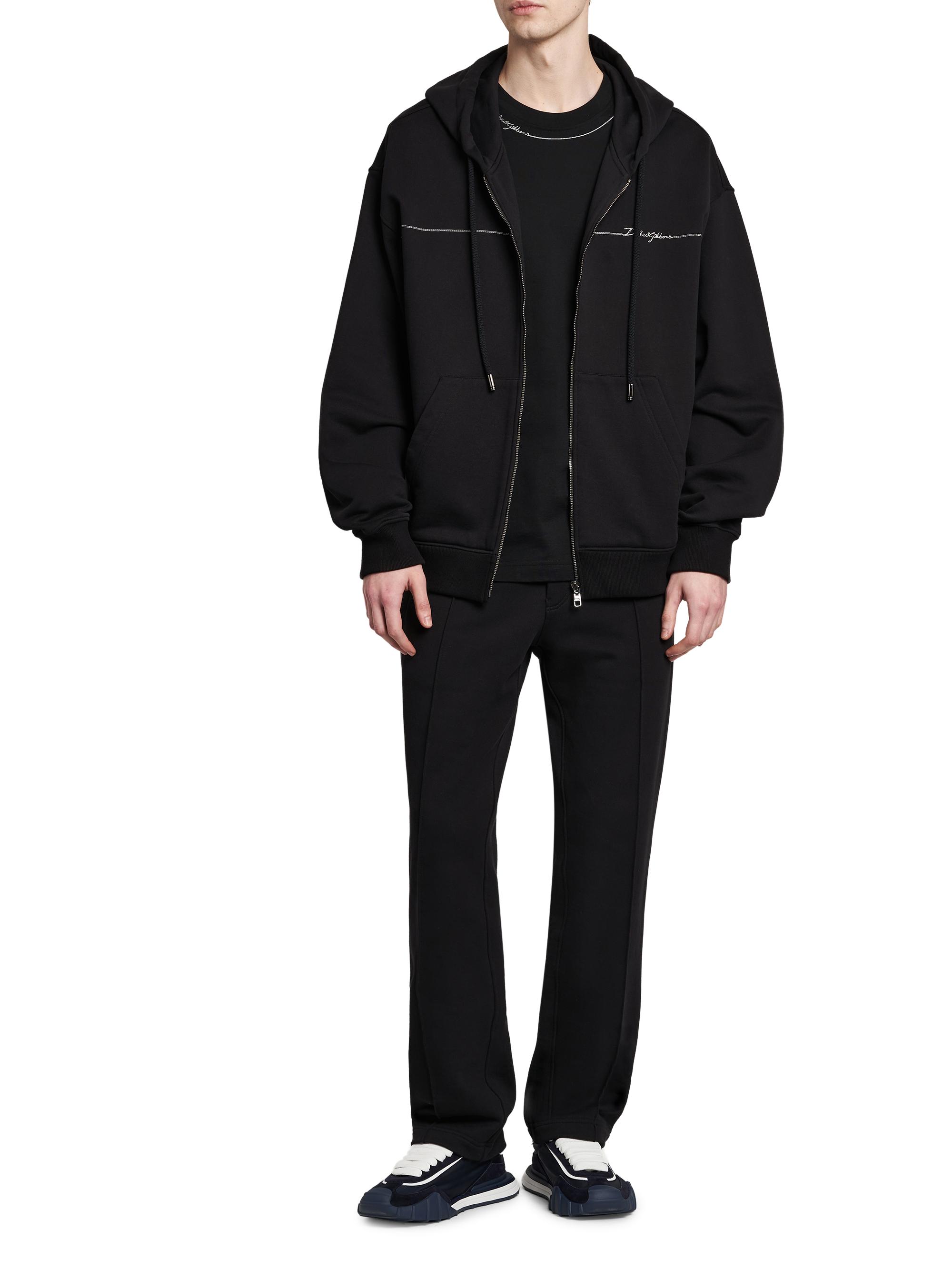 Dolce & Gabbana Men's Logo Cotton Crewneck T-Shirt - Nero | Thumbnail 2