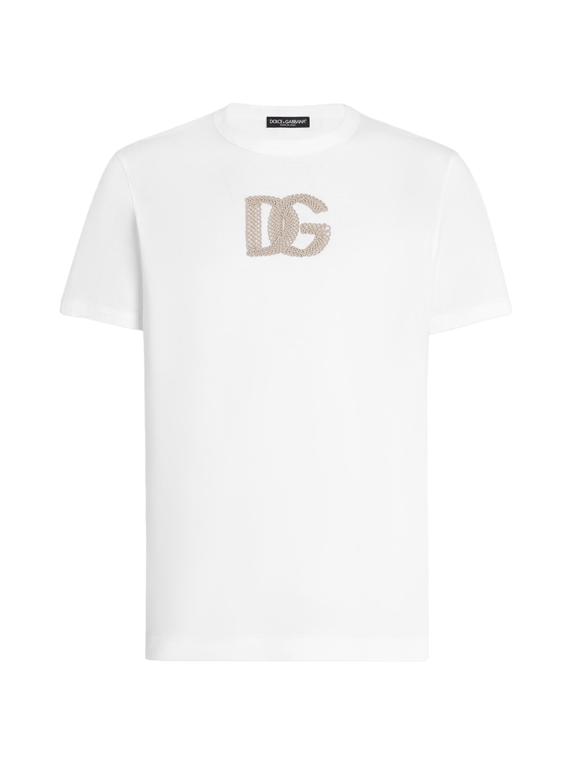 Dolce&Gabbana Logo-Appliqué Cotton T-Shirt | Saks Fifth Avenue