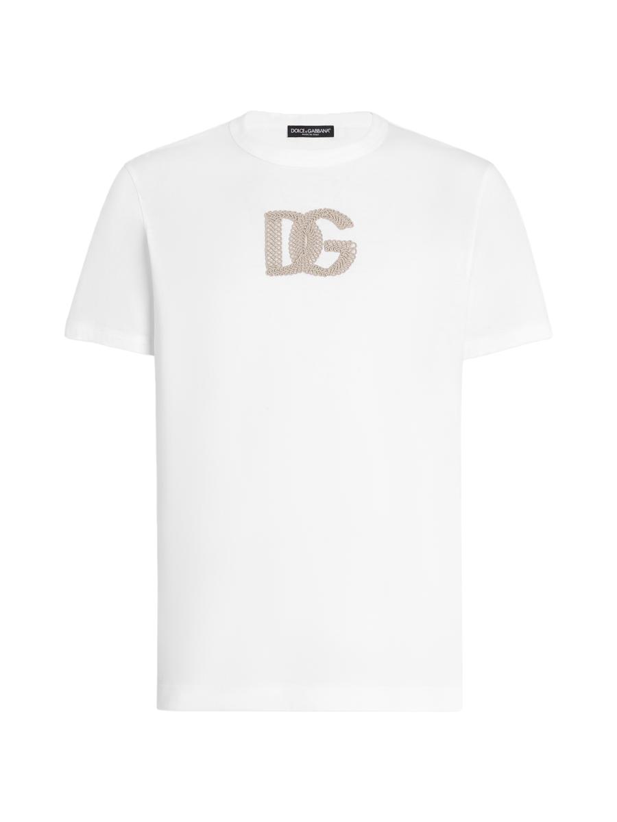 Dolce&Gabbana Logo-Appliqué Cotton T-Shirt | Saks Fifth Avenue