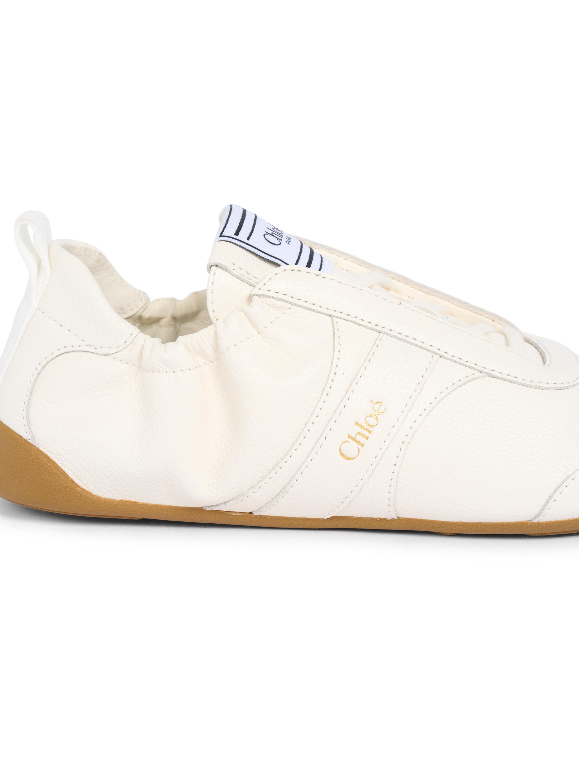 Chloe新品未使用バレルレッグWHITEソフトジーンズ Chloé Kick Leather Low-Top Sneakers | Saks Fifth Avenue