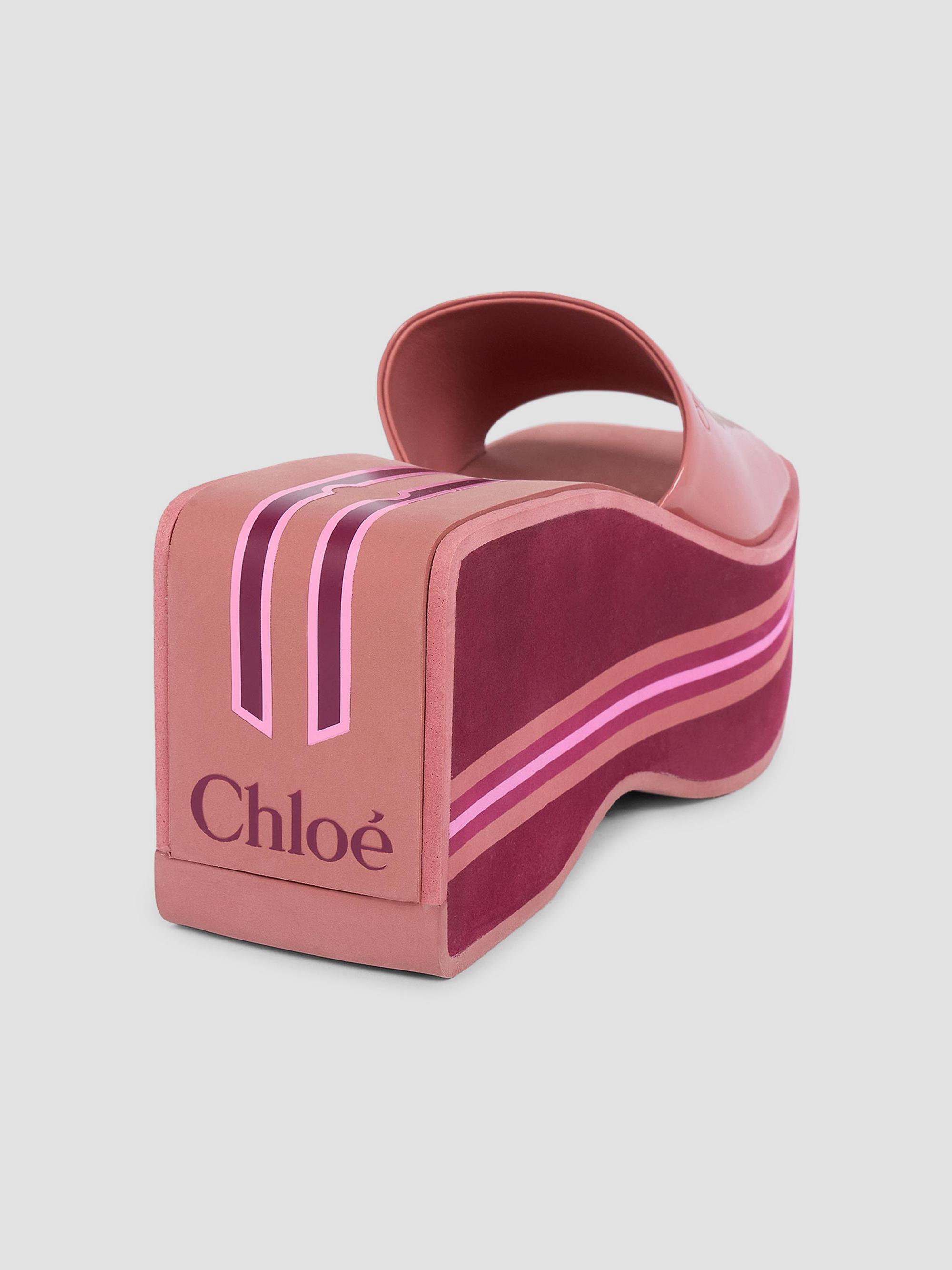 Chloé Swimming Cool Leather Wedge Mules | Saks Fifth Avenue