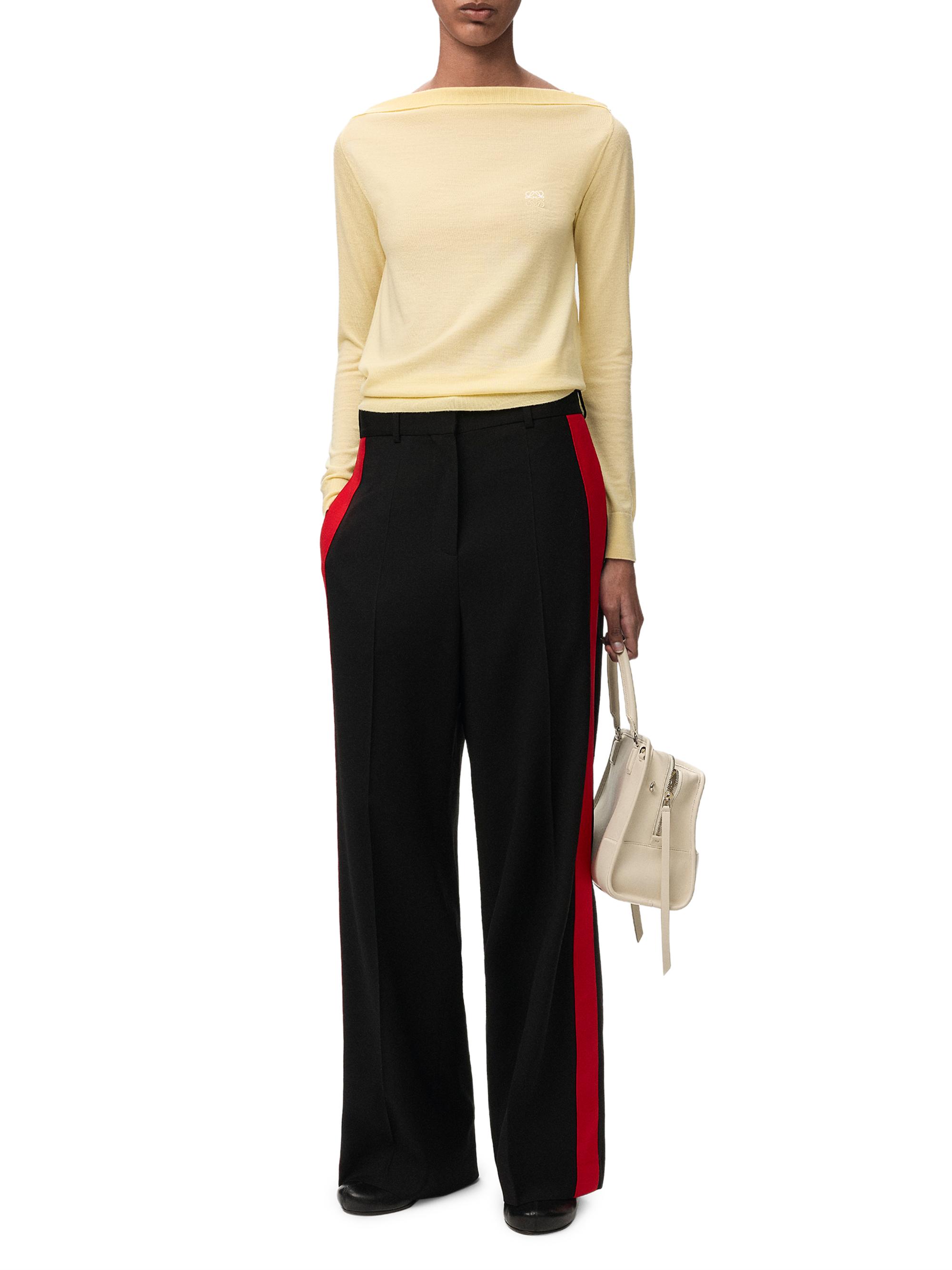 LOEWE Women's Boatneck Wool-Blend Sweater - Light Yellow | Thumbnail 2