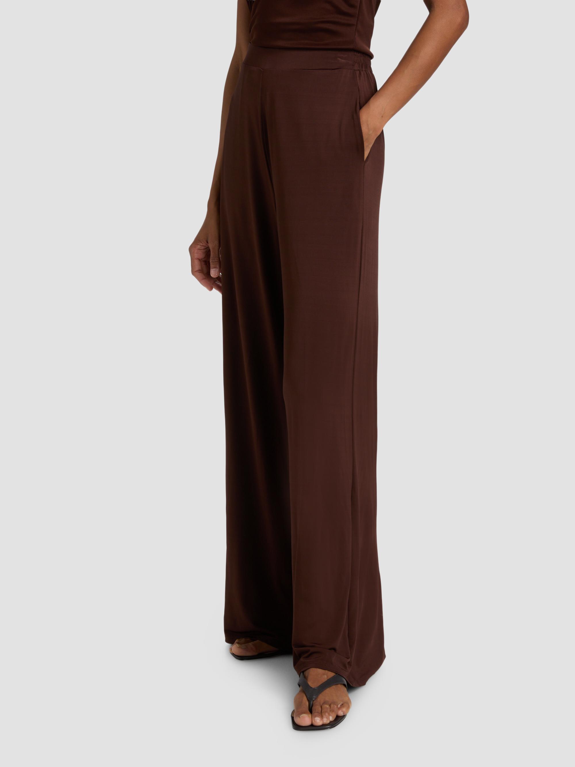 Generation Love Women's Kelela Sheen Jersey Wide-Leg Pants - Coco | Thumbnail 4