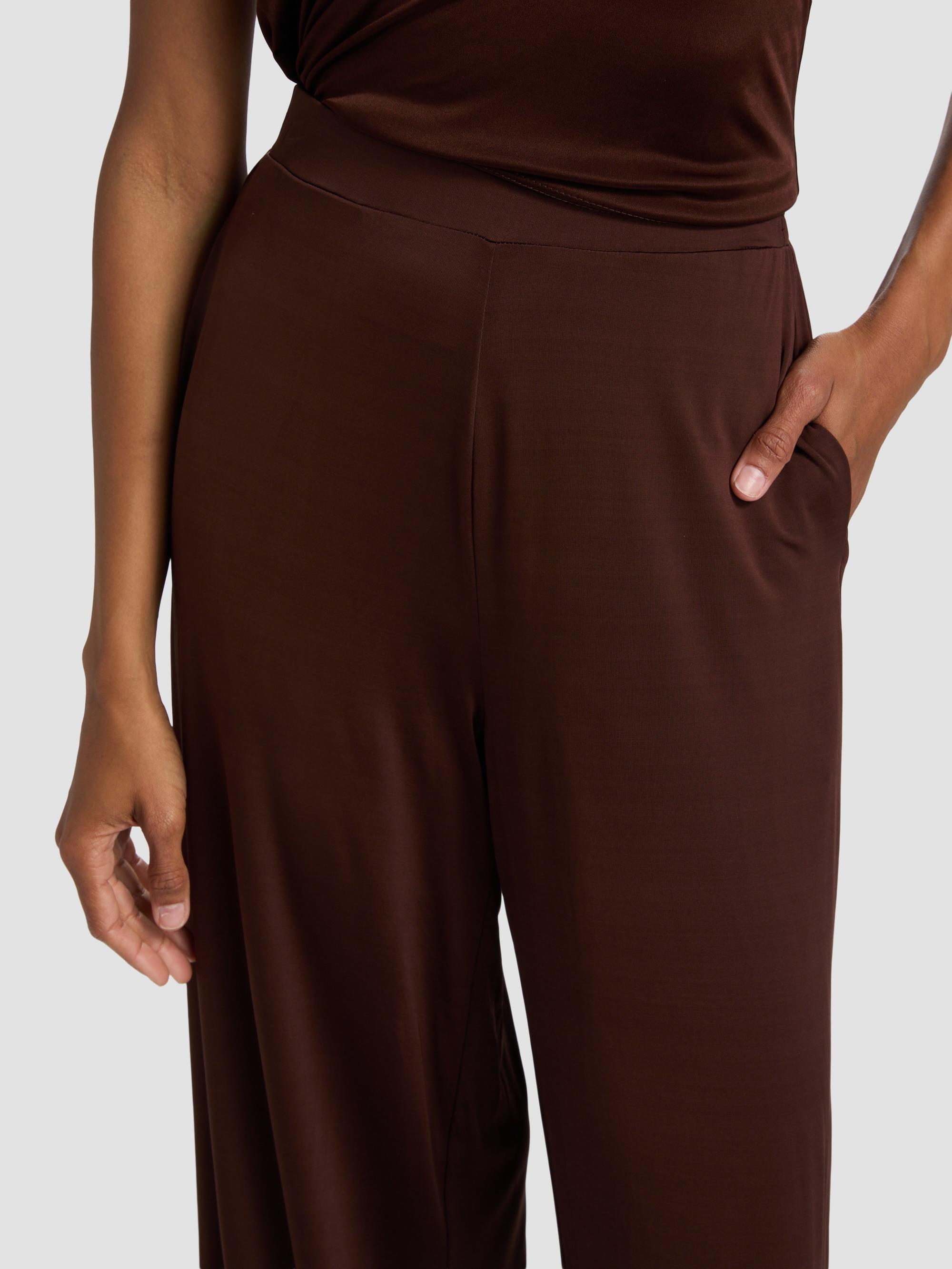 Generation Love Women's Kelela Sheen Jersey Wide-Leg Pants - Coco | Thumbnail 6