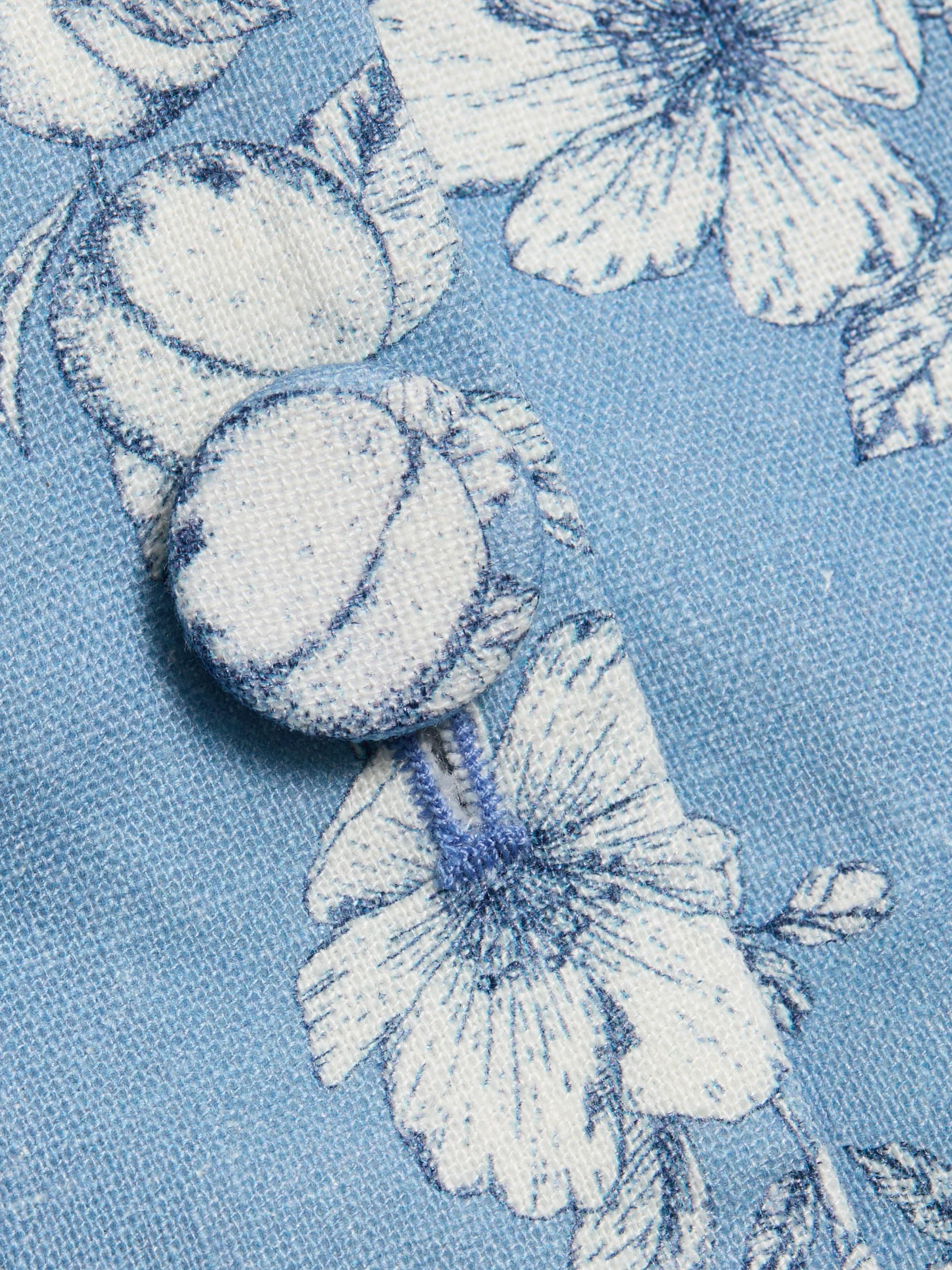 Generation Love Women's Quinn Floral Linen Bustier - Heritage Toile White | Thumbnail 7