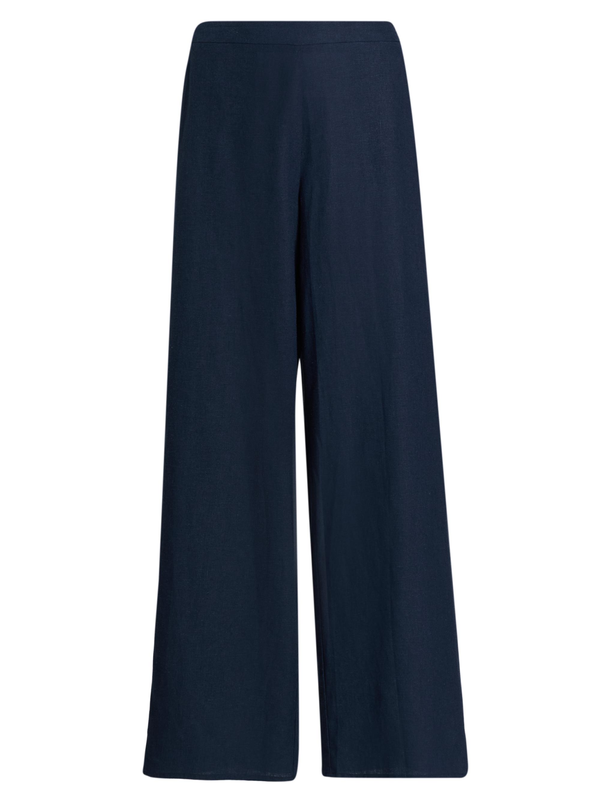 Generation Love Women's Kelela Linen Wide-Leg Pants - French Navy